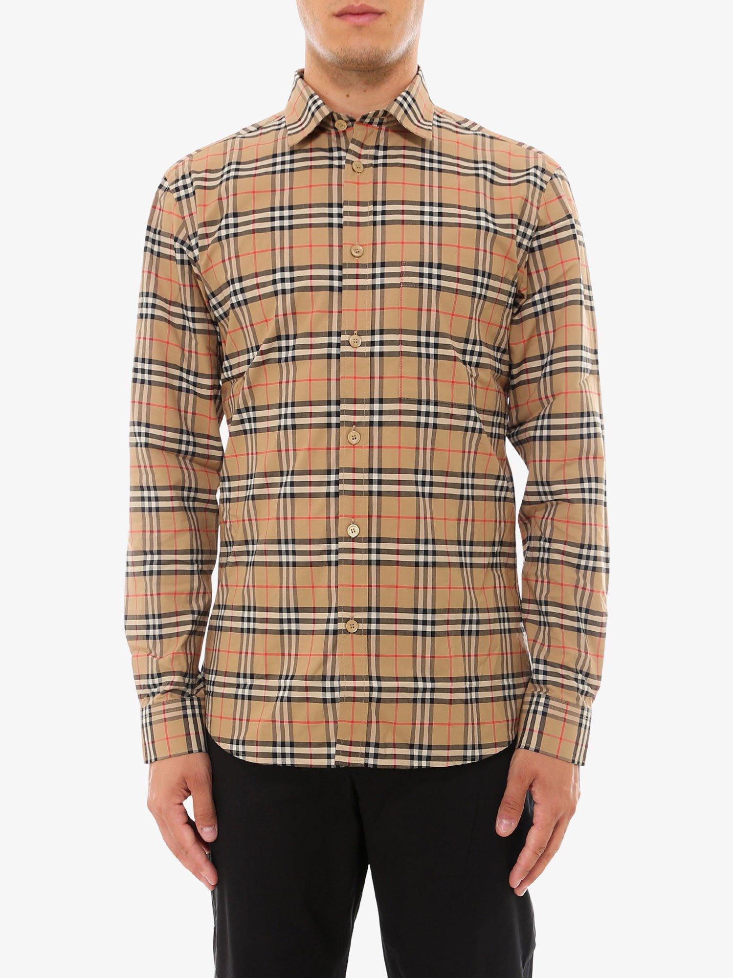 Burberry Shirt in Beige (Natural) for Men - Lyst