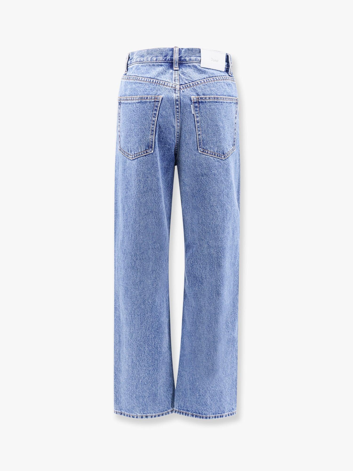 デニム・ジーパン DUNST Cotton jeans with back logo patch Blu DUNST Cotton Jeans With Back Logo Patch in Blue | Lyst