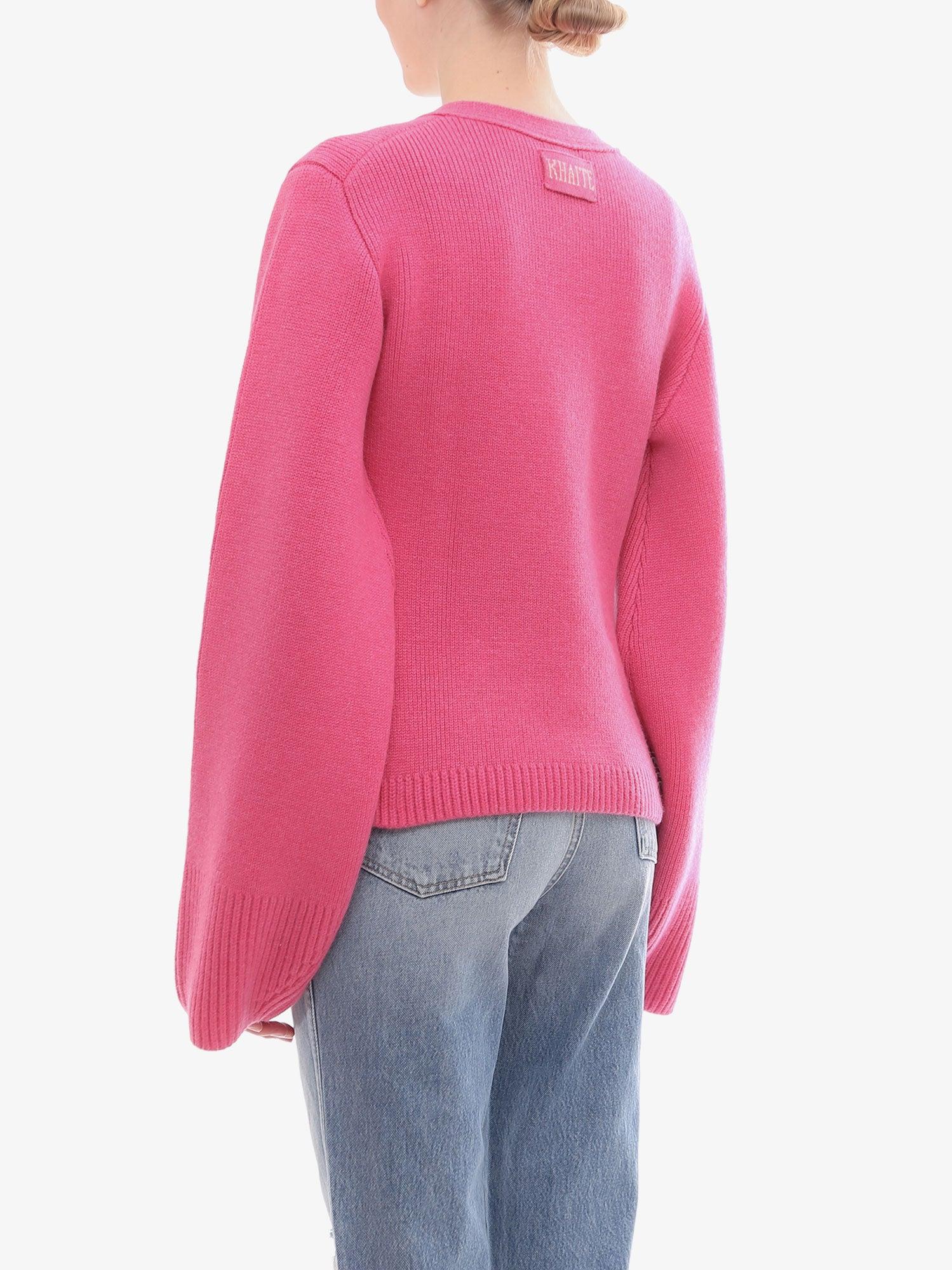 Khaite Cardigan in Pink | Lyst