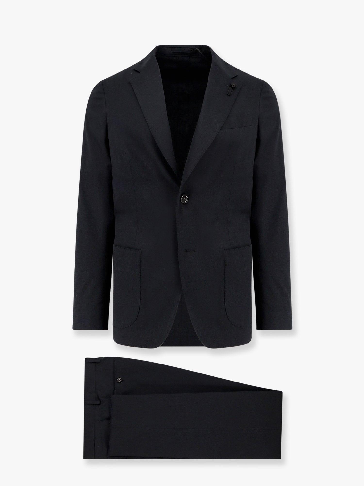 Tシャツ・カットソー LARDINI Stretch cotton suit with iconic removable brooch Lardini Stretch Cotton Suit With Iconic Removable Brooch in