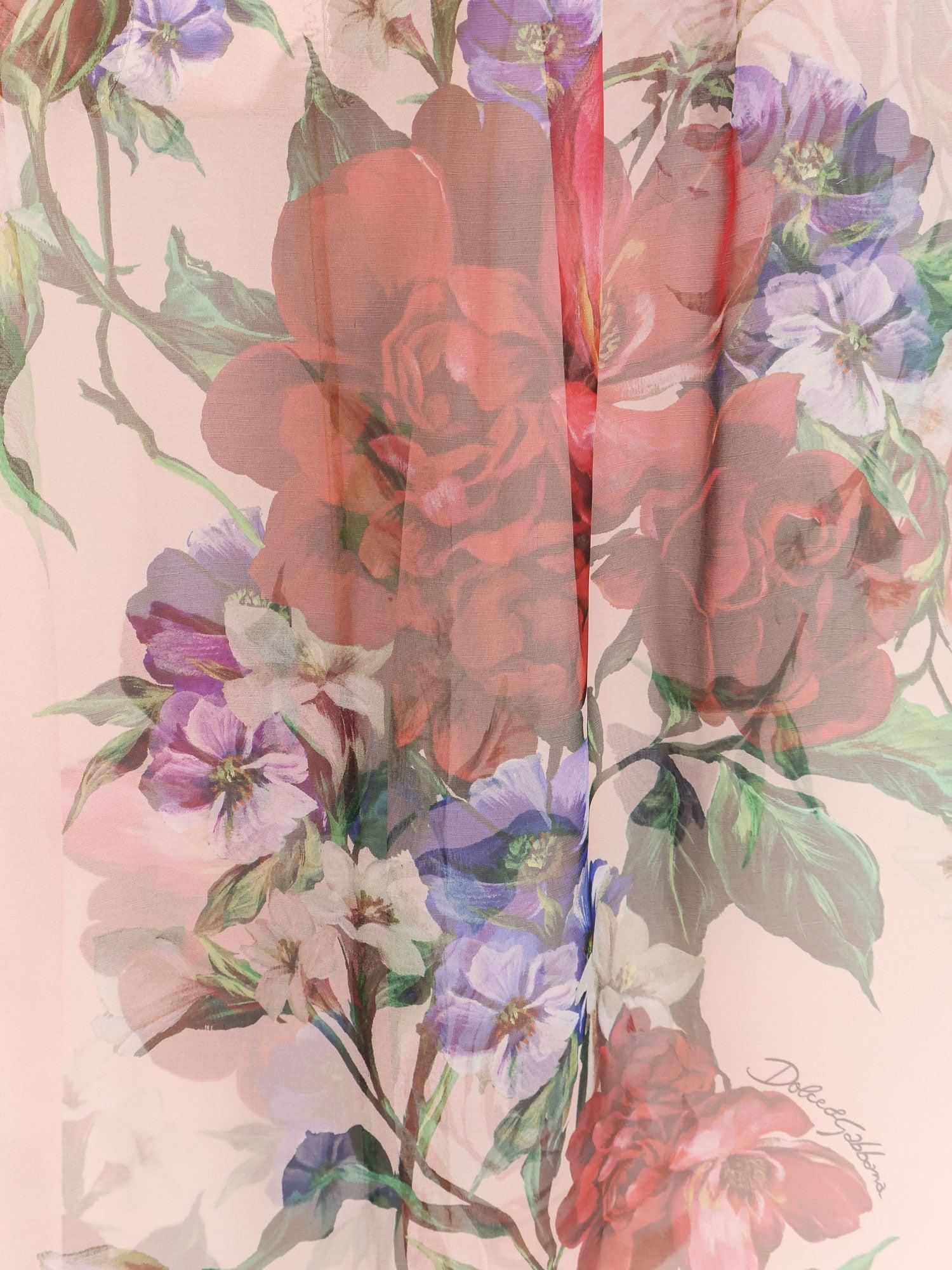 スカート DOLCE & GABBANA Silk skirt with iconic floral print Rosa Dolce & Gabbana Kids floral-print Skirt | Pink | FARFETCH