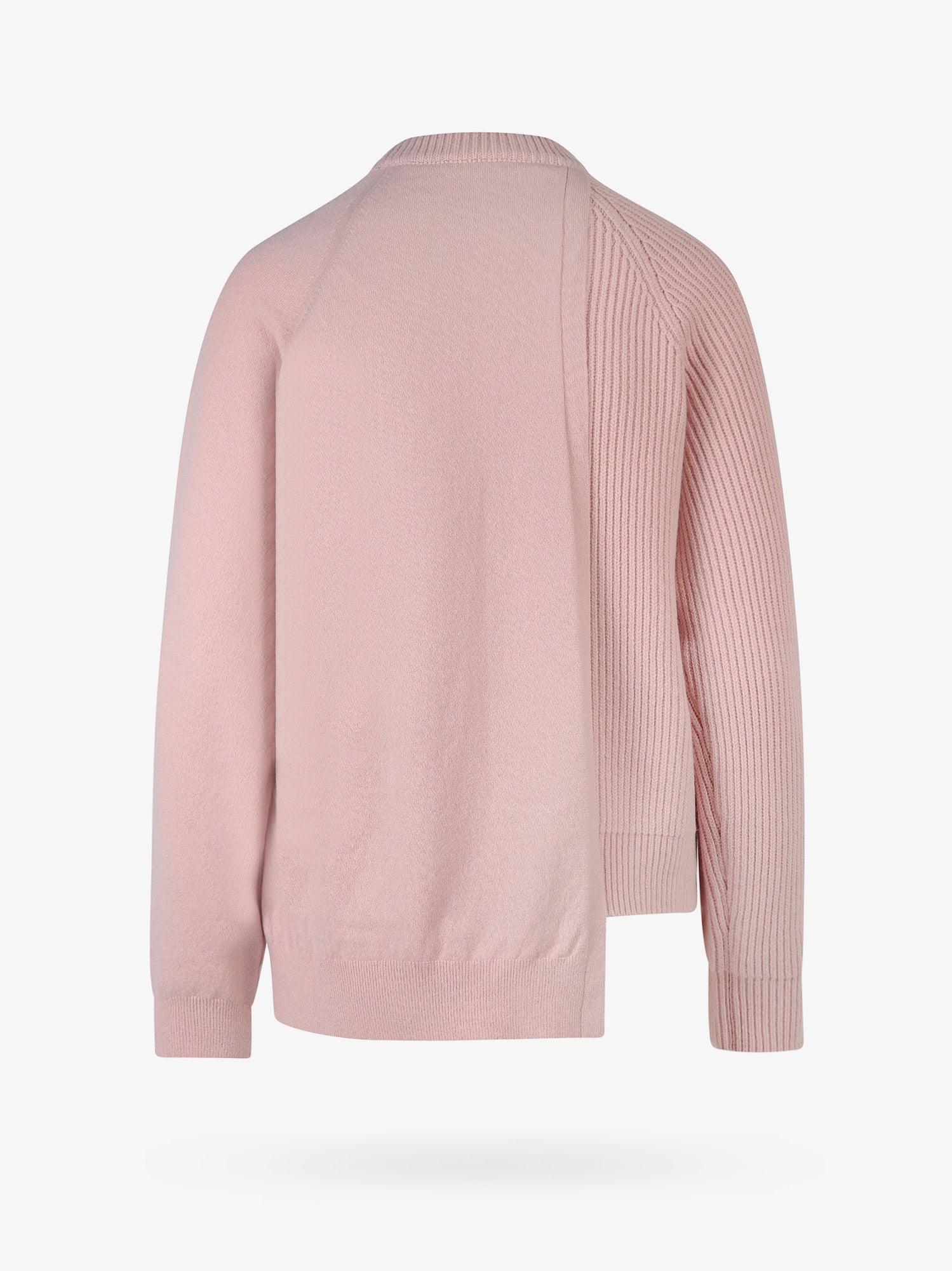 Fendi Crew Neck Long Sleeves Knitwear in Pink | Lyst