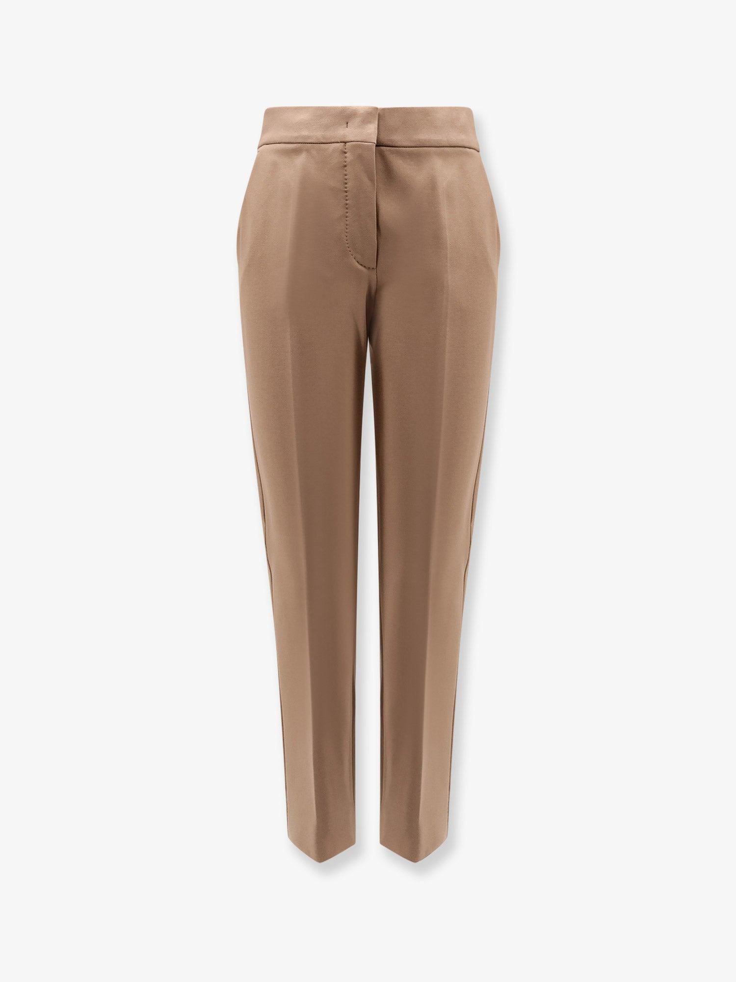 パンツ Max Mara Pegno Viscose Blend Trousers Max Mara Pegno Viscose Blend Trousers in Natural | Lyst