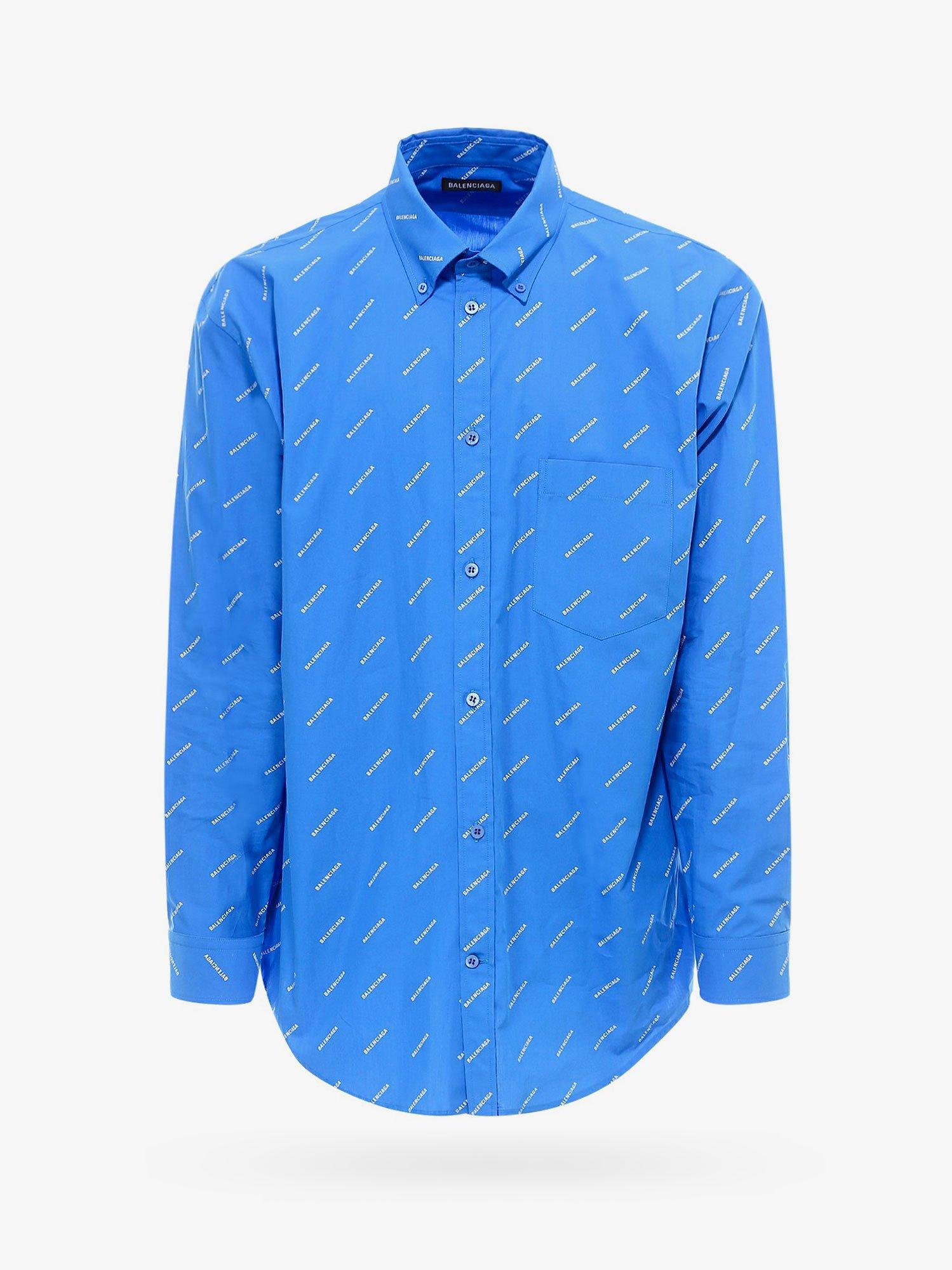 blue balenciaga shirt