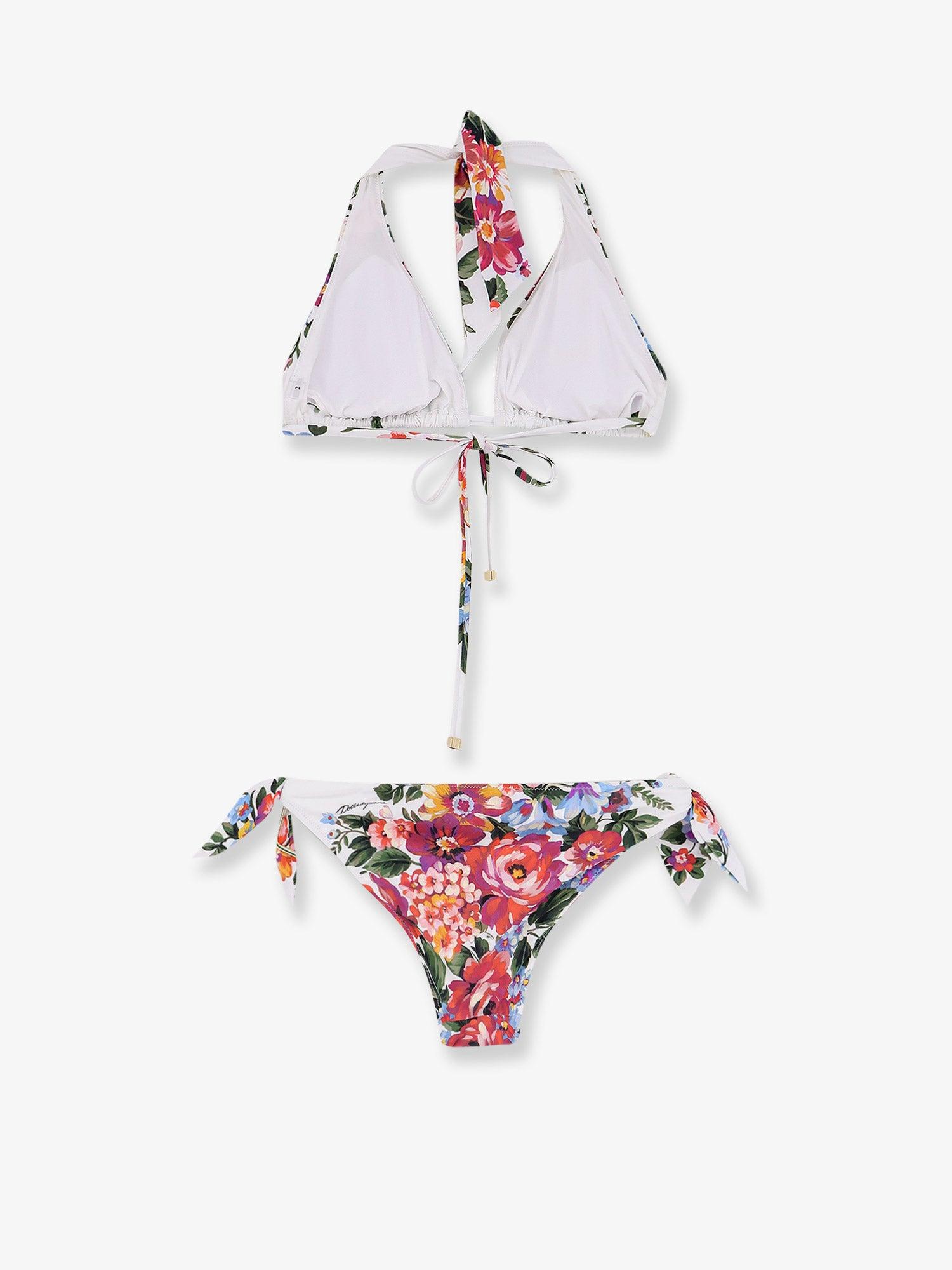 Maillot De Bain Une Pièce Dolce&Gabbana Rouge Floral - Bonnet D Armaturé - Taille L - Neuf Avec étiquette