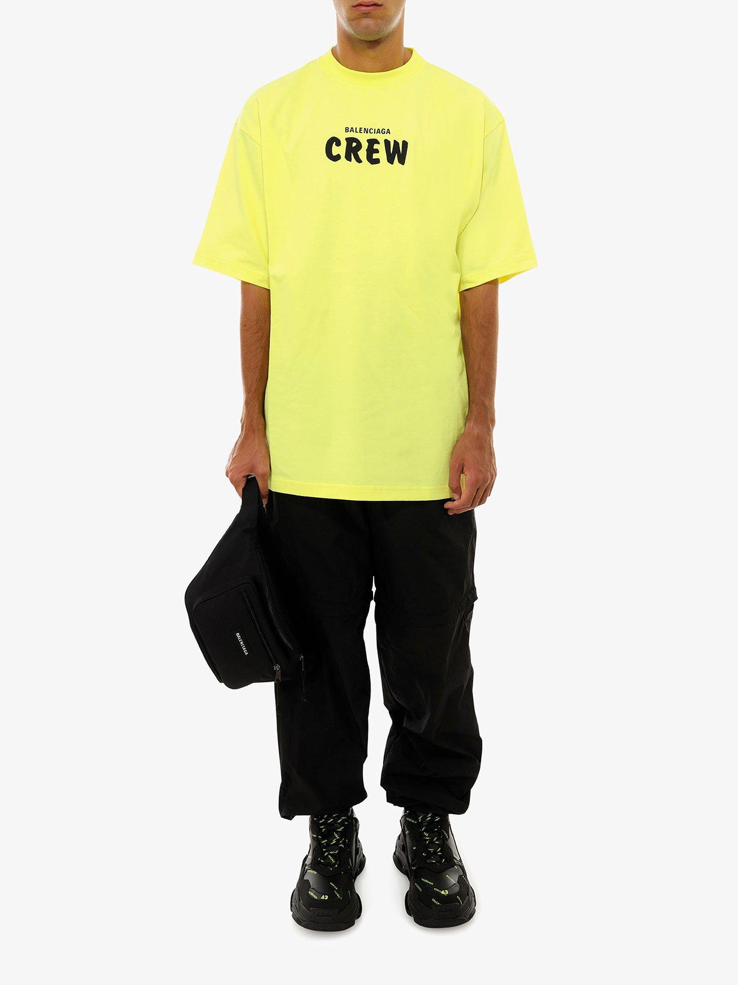 yellow balenciaga t shirt