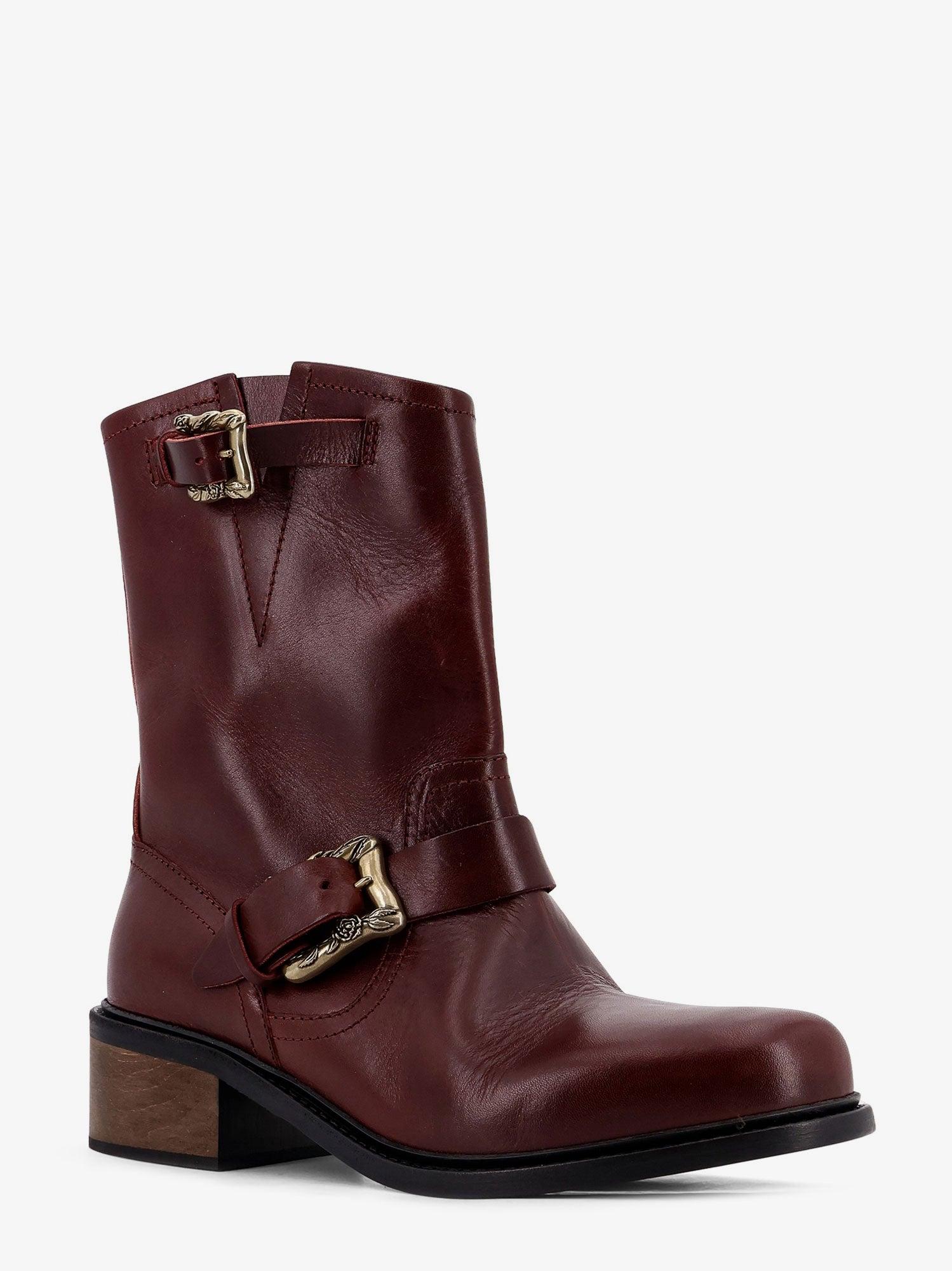 Enfants Riches Deprimes Leather Boots in Red for Men | Lyst