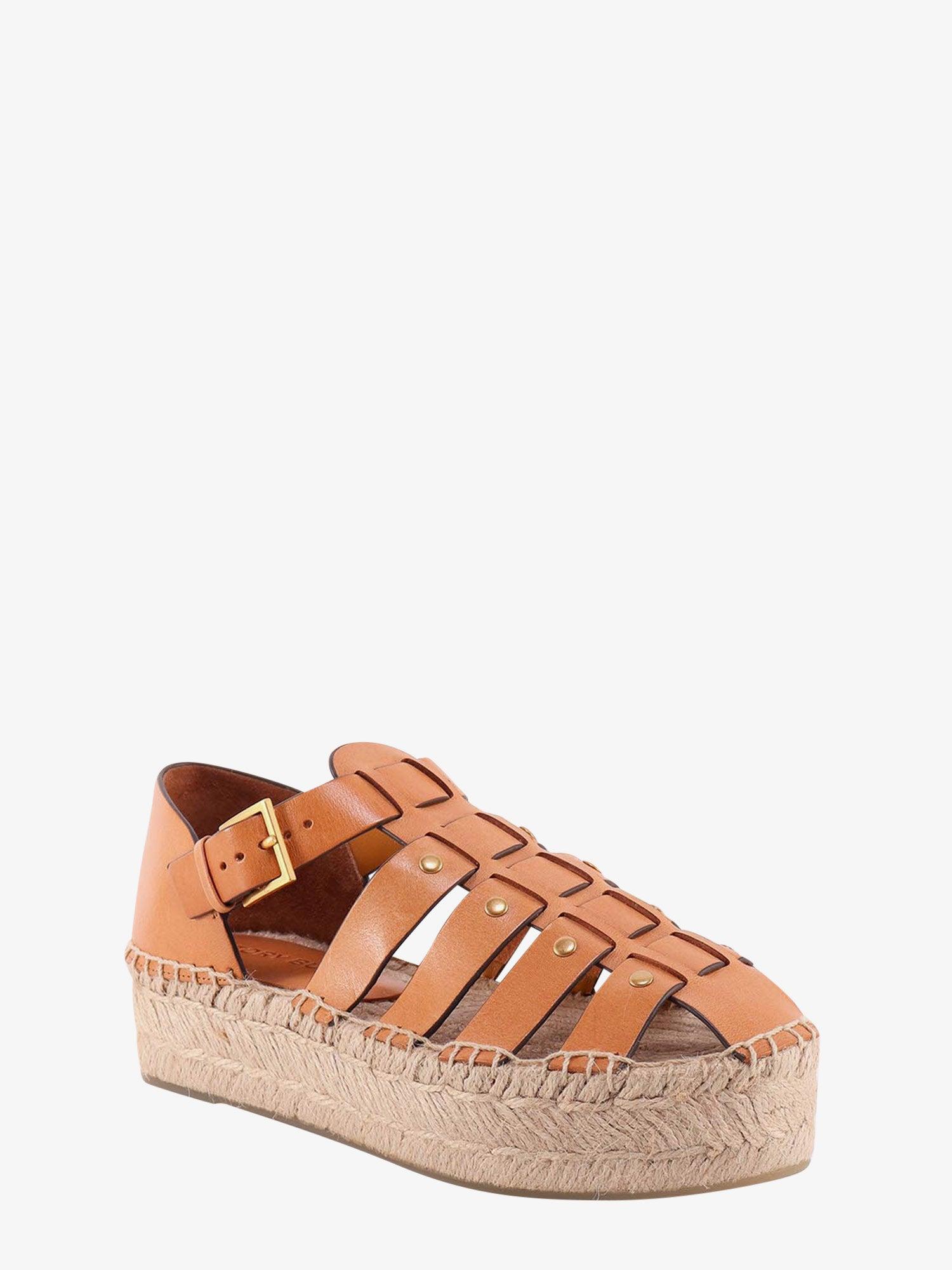 Tory Burch Fisherman Espadrille Sandals in Brown | Lyst