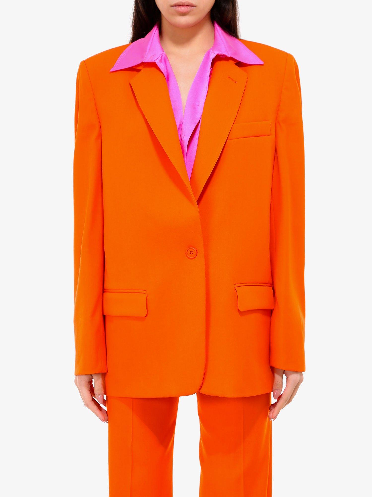 orange blazer jacket