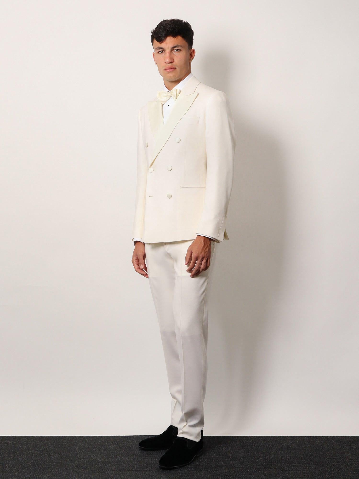 LARDINI Virgin wool tuxedo with satin lapel ジャケット Lardini Virgin Wool Tuxedo With Satin Lapel in Blue for Men
