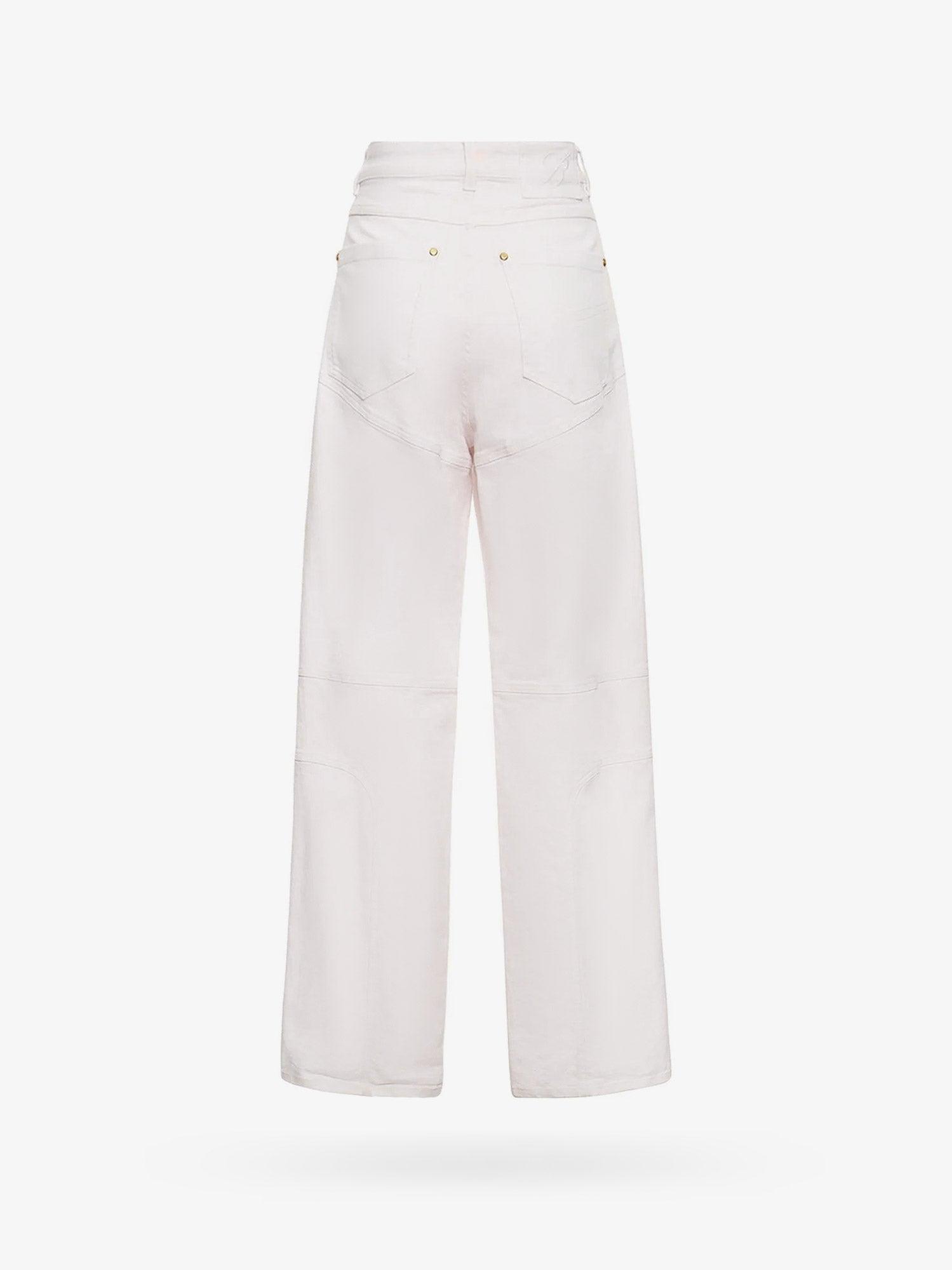 Blumarine Trouser in White | Lyst