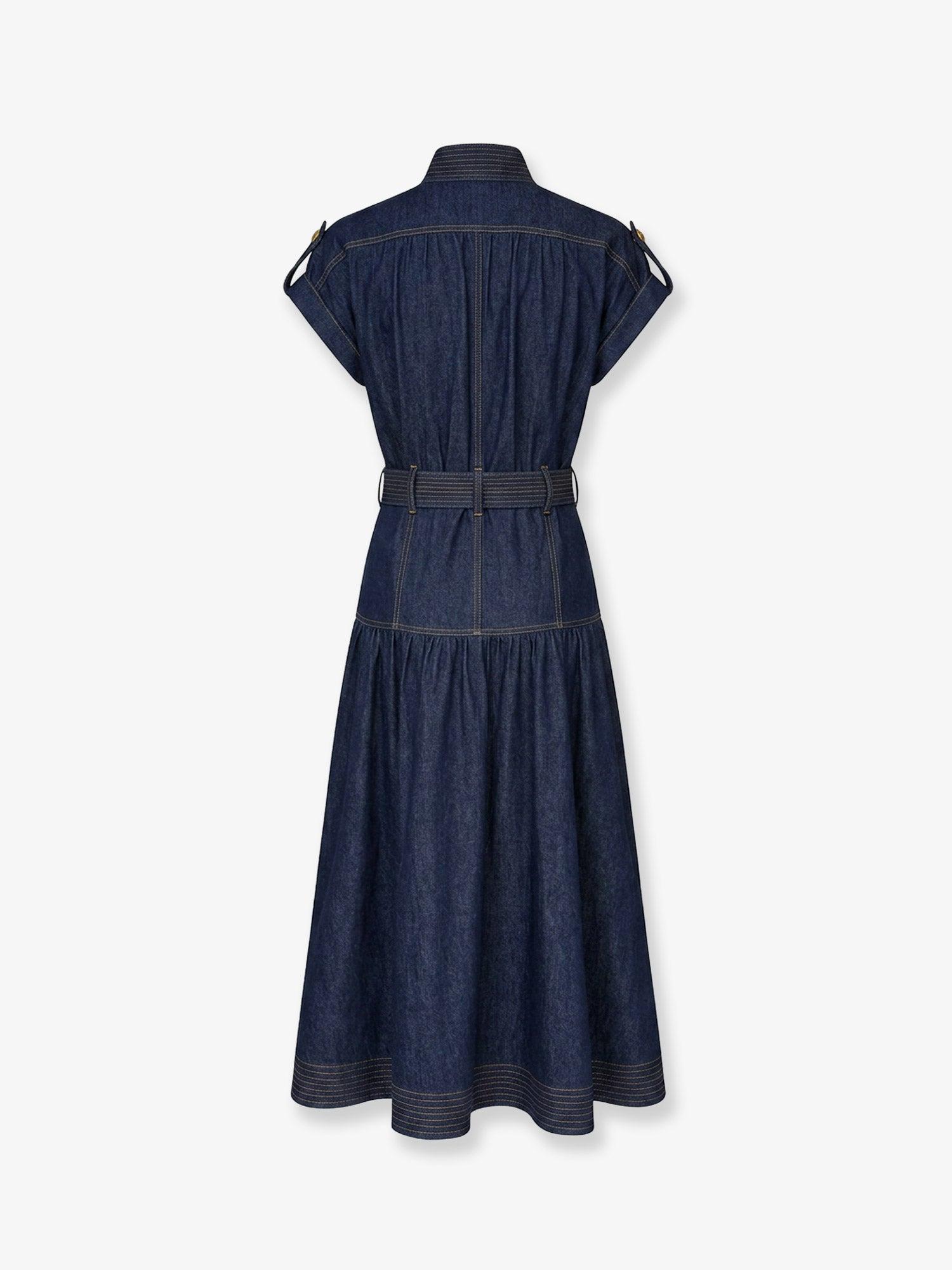 Zimmermann Long Denim Dress in Blue | Lyst UK Zimmermann Long Denim Dress in Blue | Lyst UK