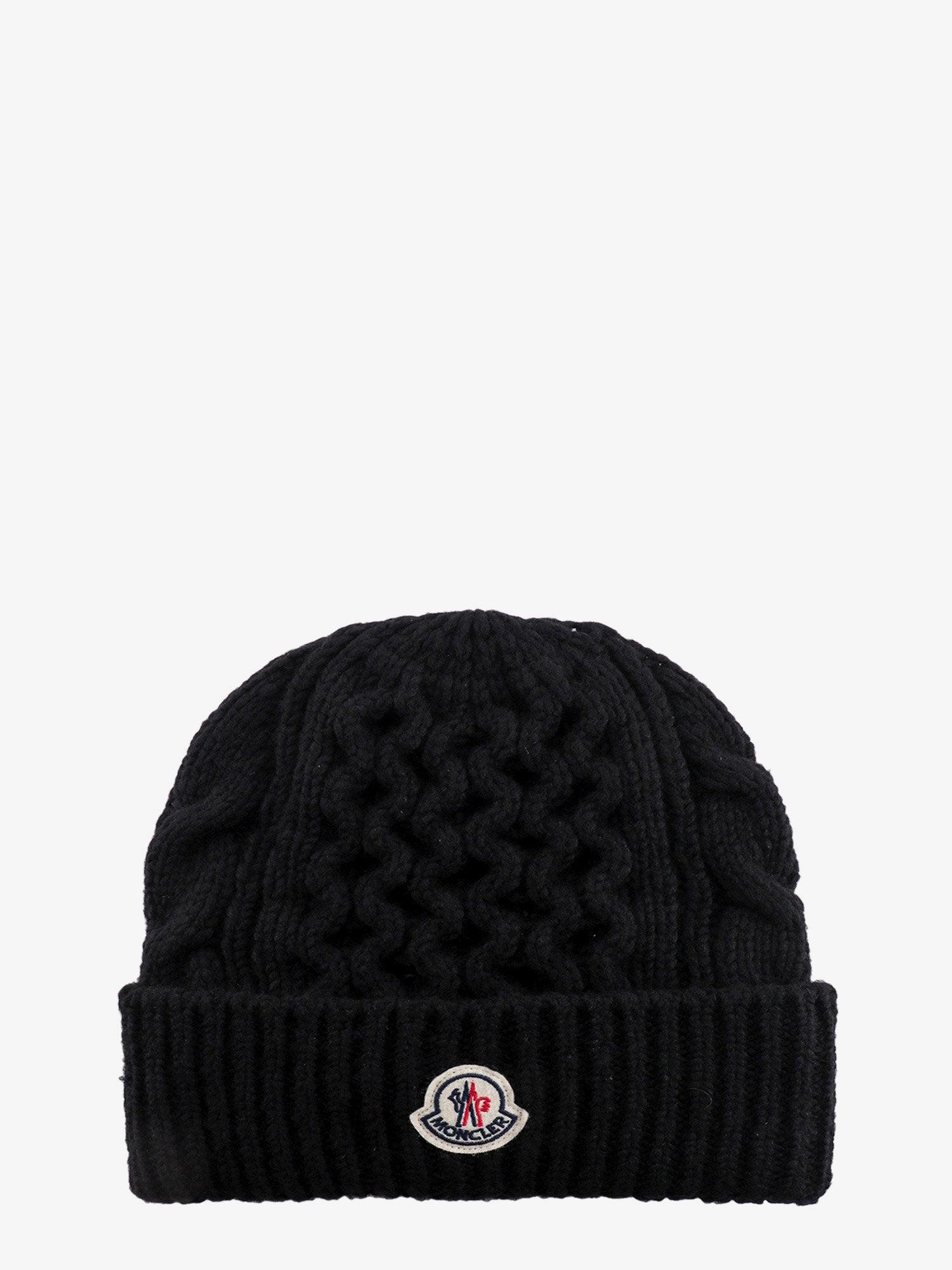 Moncler Hat Woman in Black Lyst UK