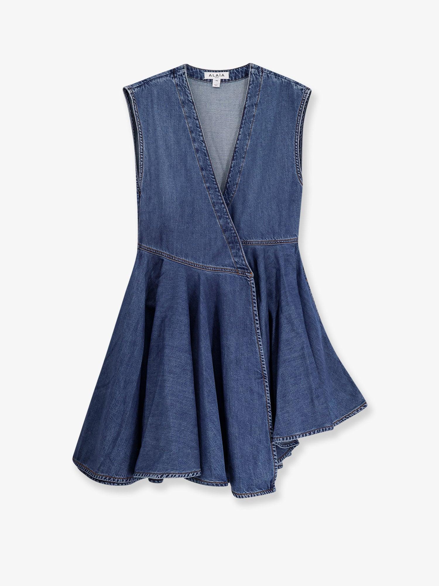 ワンピース Alaia Denim shirt dress Alaïa Denim shirt dress - Women | VIETTI Online Store Shop