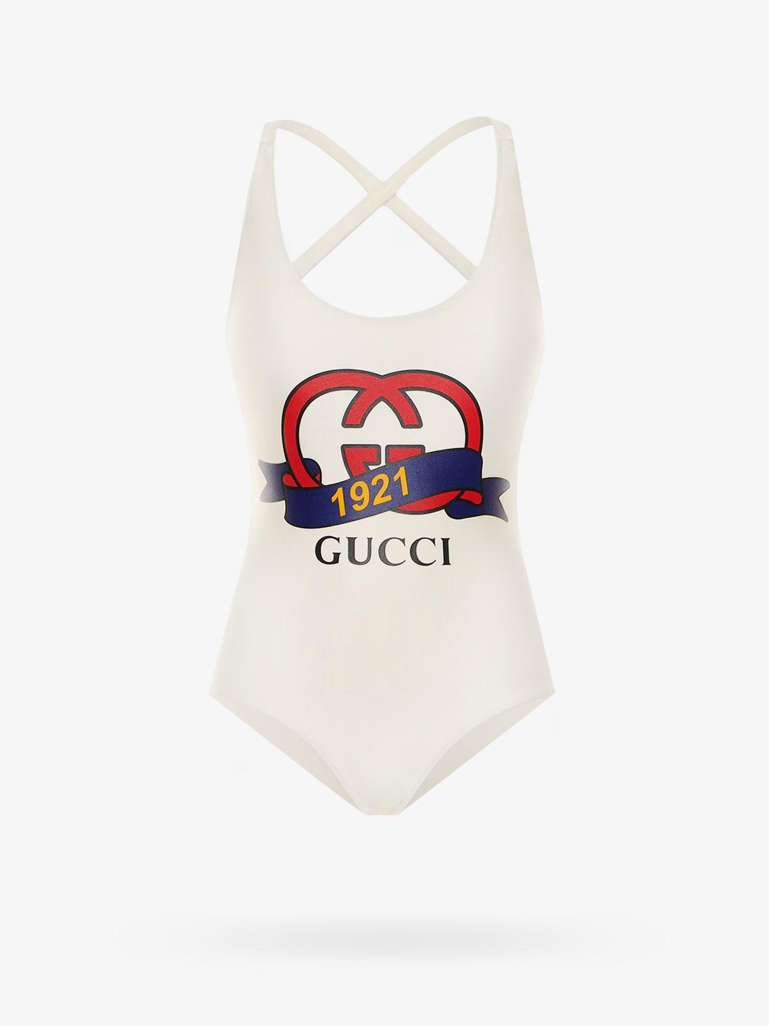 Gucci Swimsuit in White | Lyst