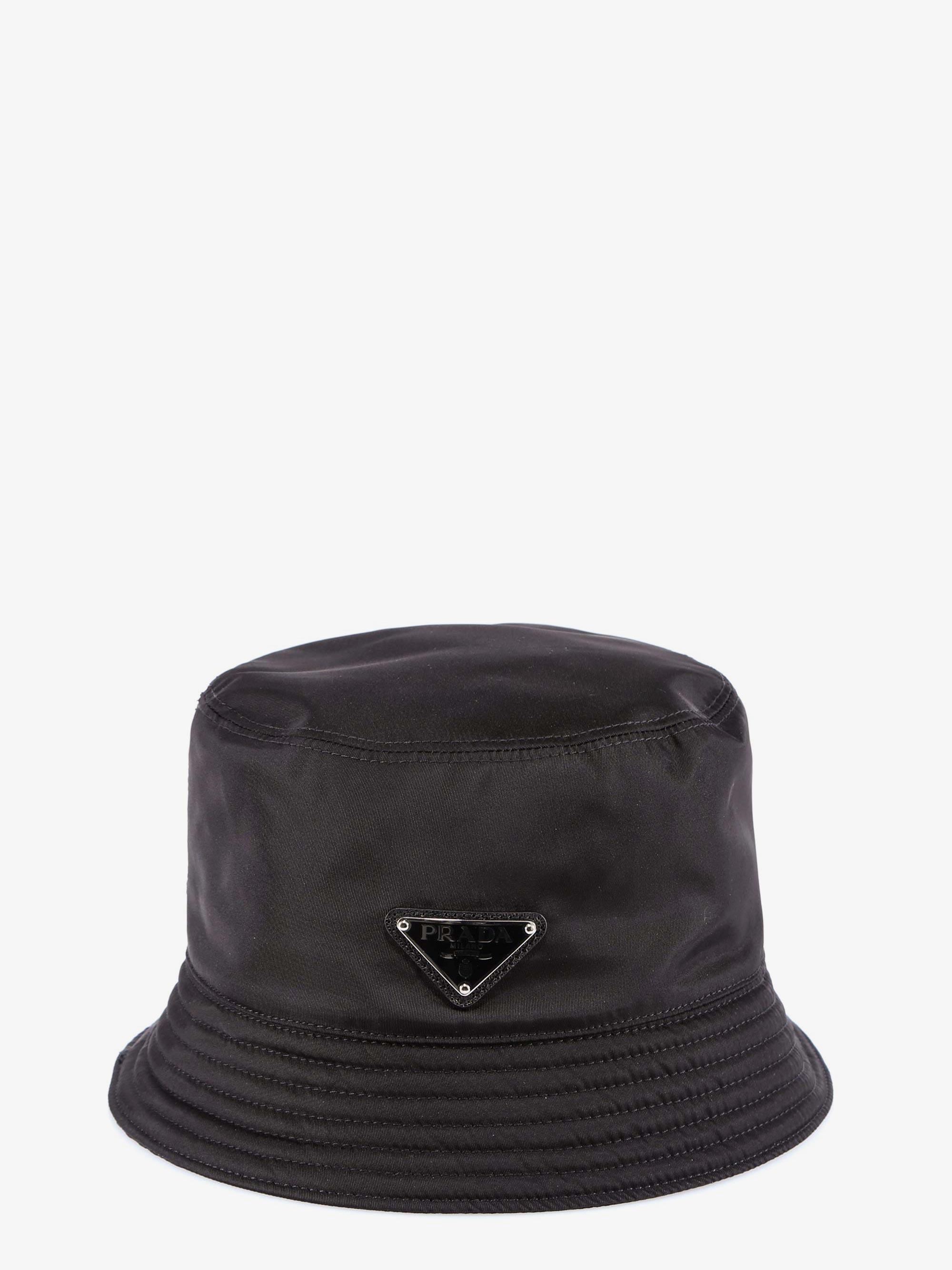 Prada Synthetic Hat Man in Black for Men Lyst