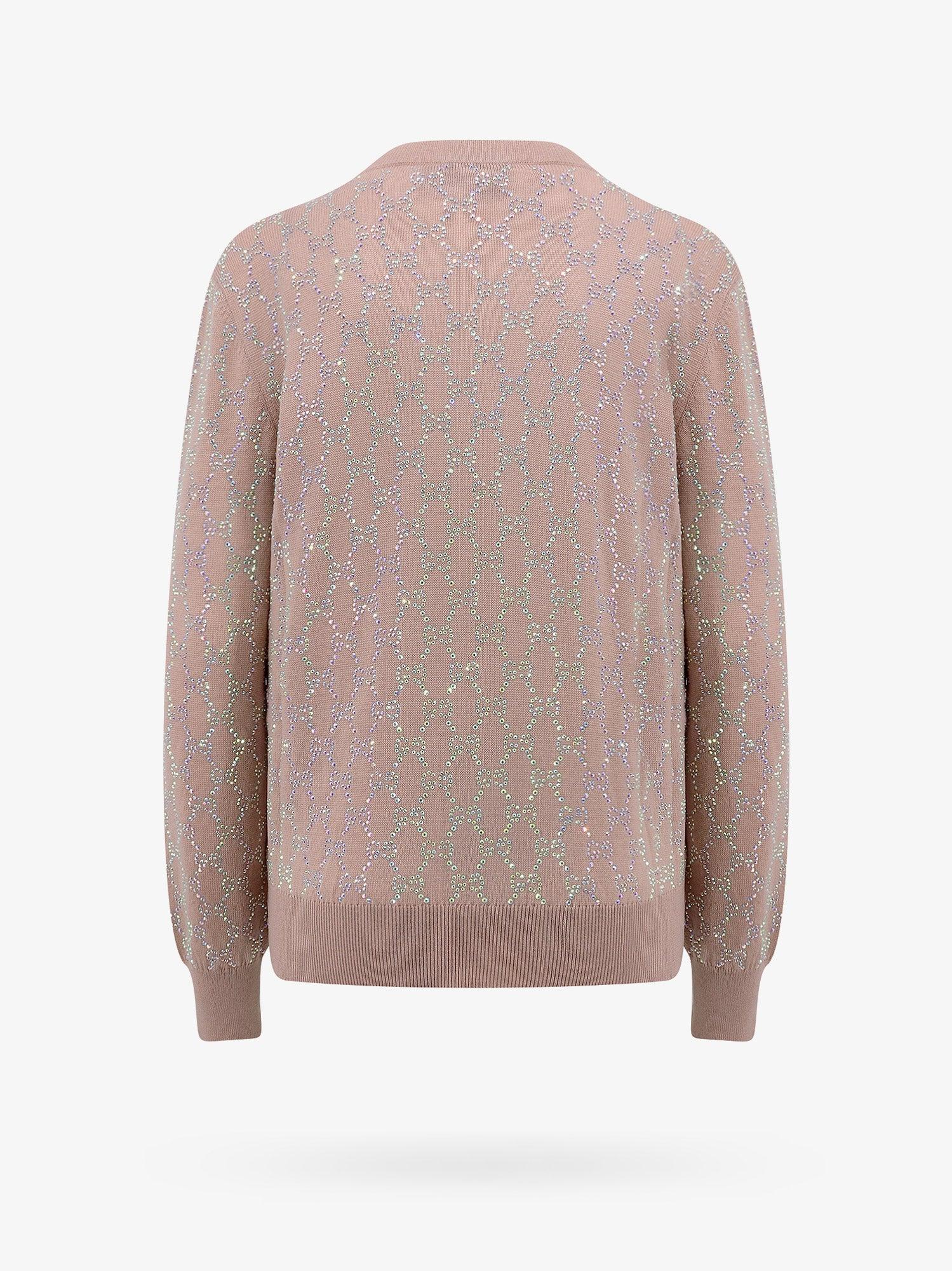 Gucci Women's Supergee Wool Crewneck Sweater