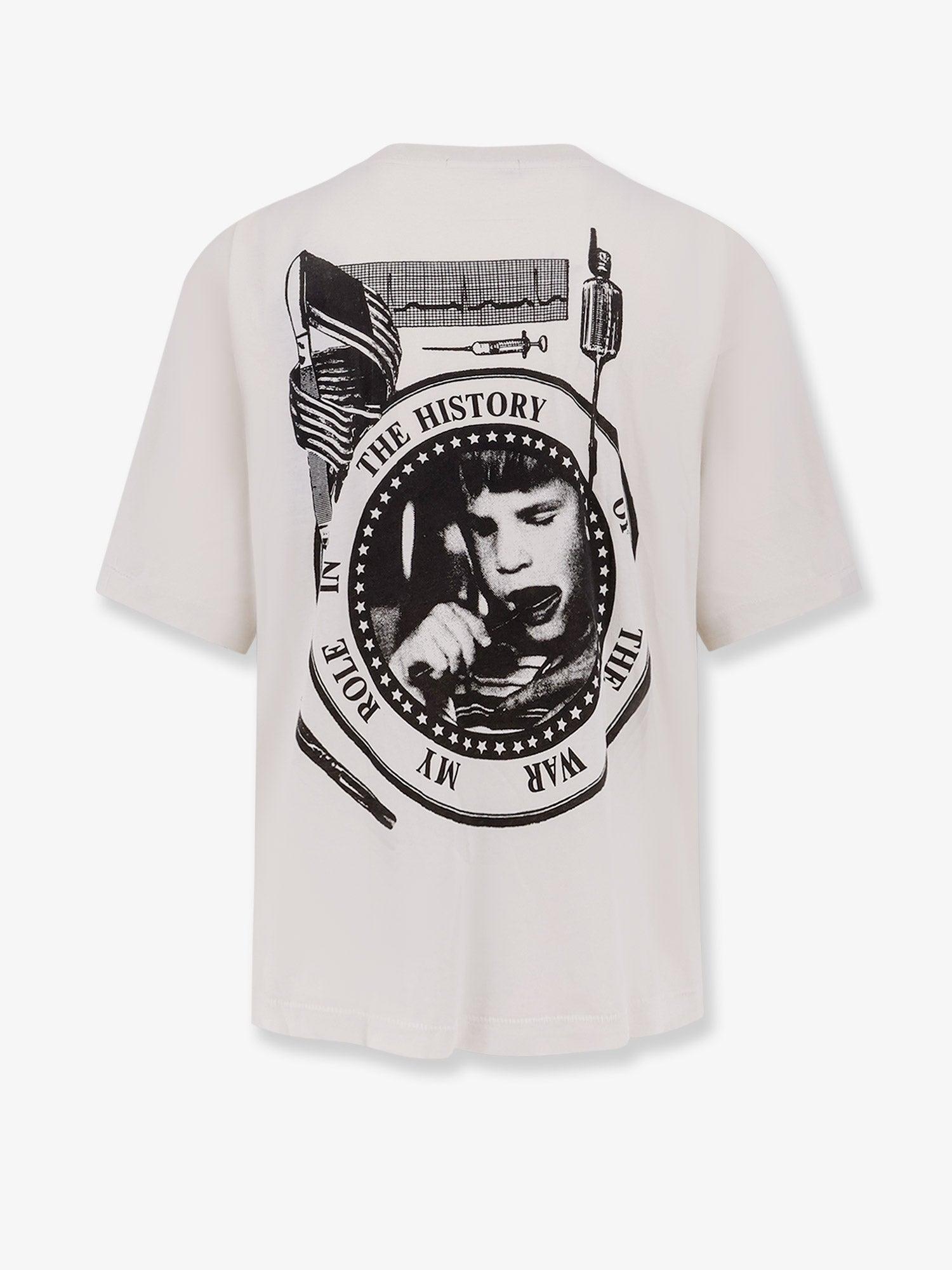 Tシャツ・カットソー ENFANTS RICHES DEPRIMES Cotton T-shirt with used effect Enfants Riches Deprimes Cotton Used Effect T-Shirt in White