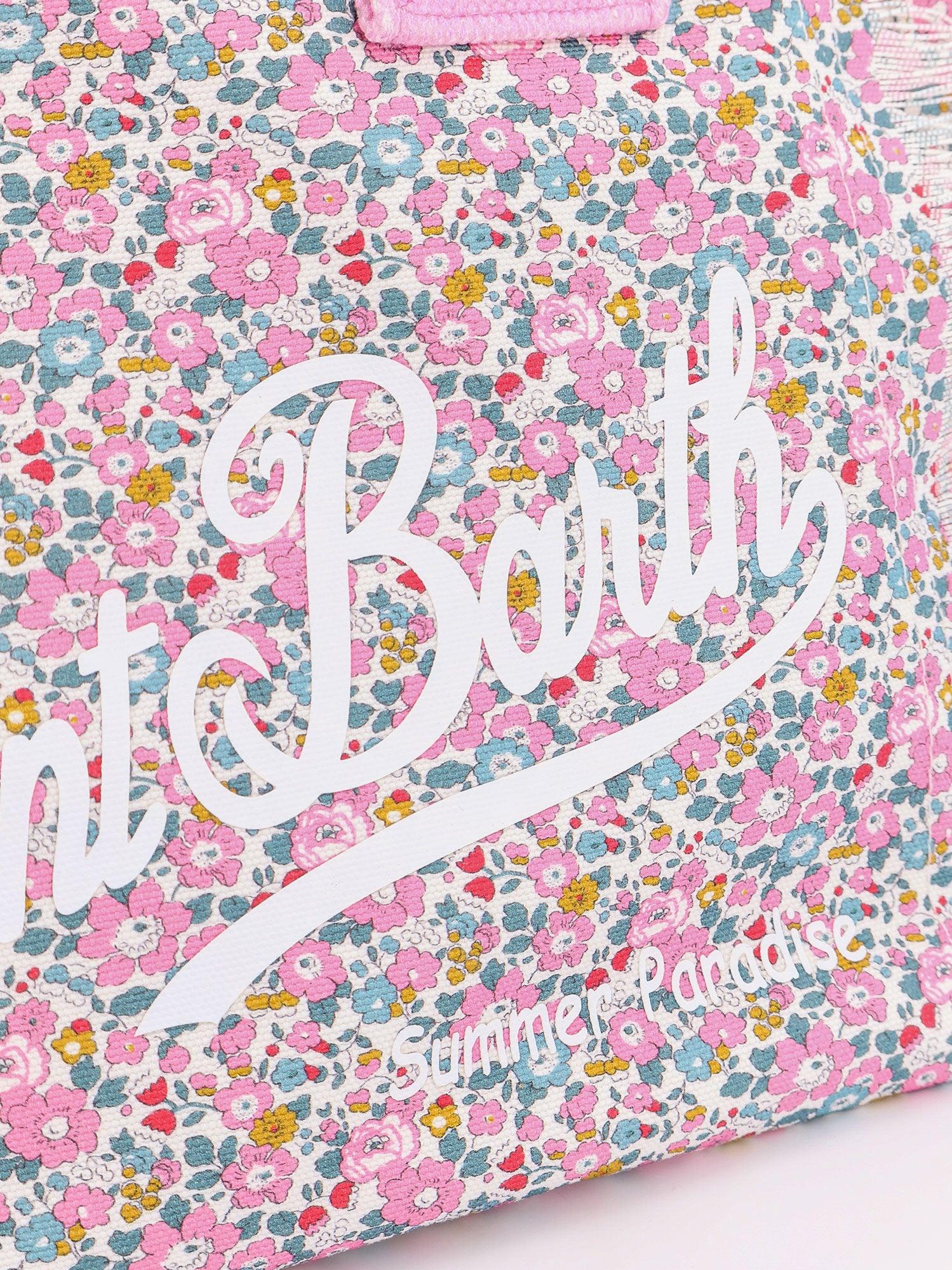 ショルダーバッグ・ポシェット MC2 SAINT BARTH Colette Liberty canvas crossbody bag Rosa Mc2 Saint Barth Colette Liberty Canvas Crossbody Bag in Pink