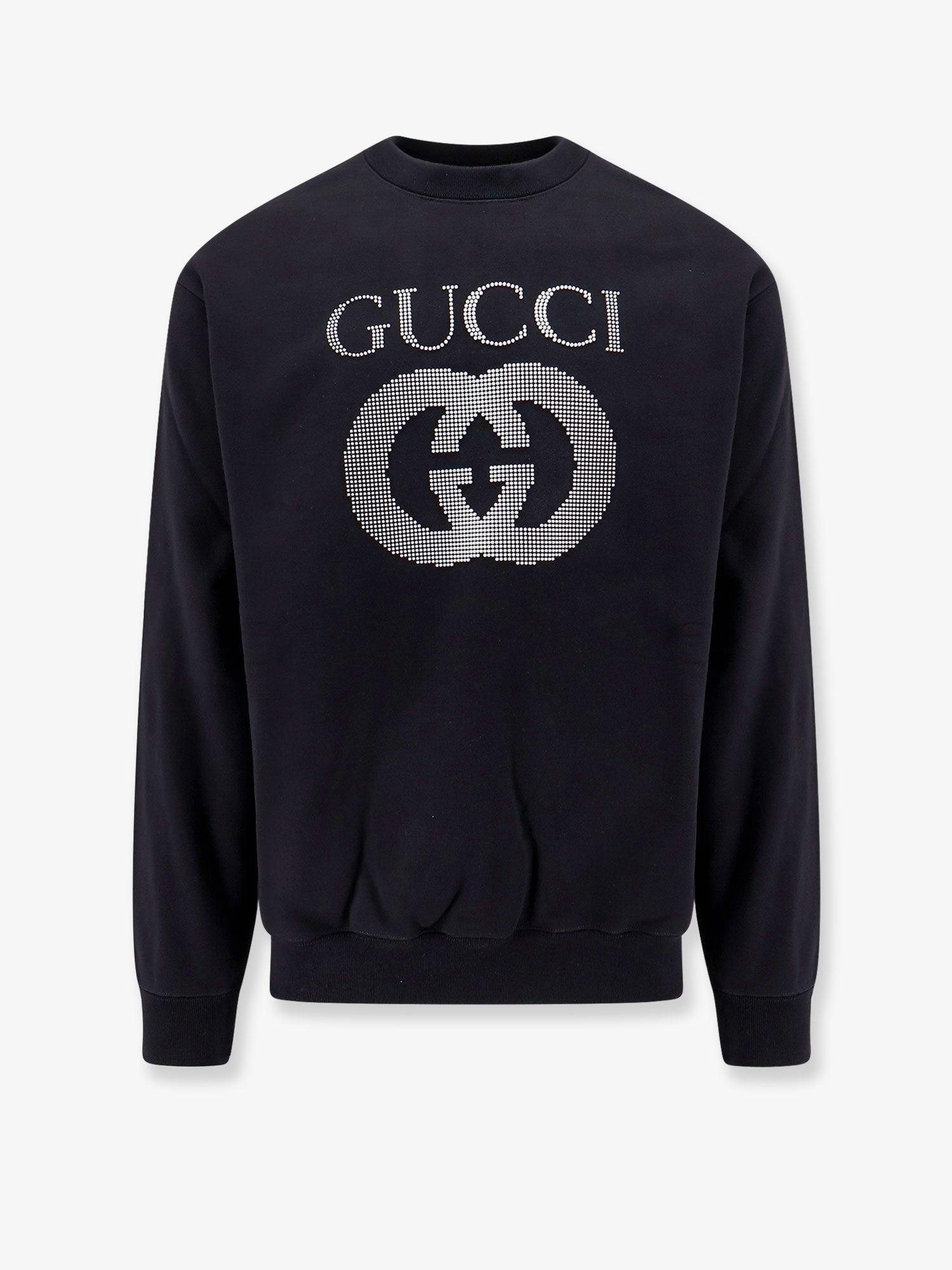 Gucci Ribbed Cotton Crew Neck Sweatshirt in Blue for Men Lyst UK