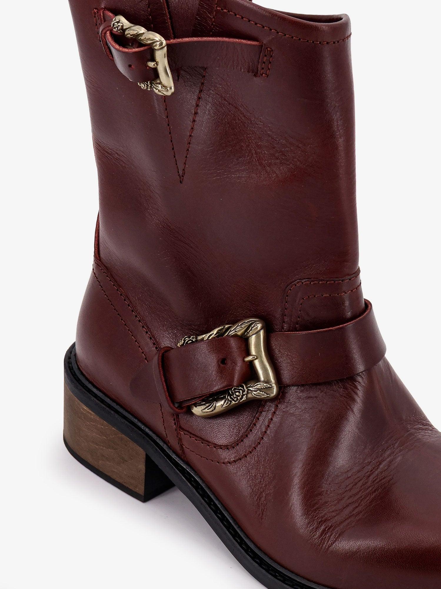 Enfants Riches Deprimes Leather Boots in Red for Men | Lyst