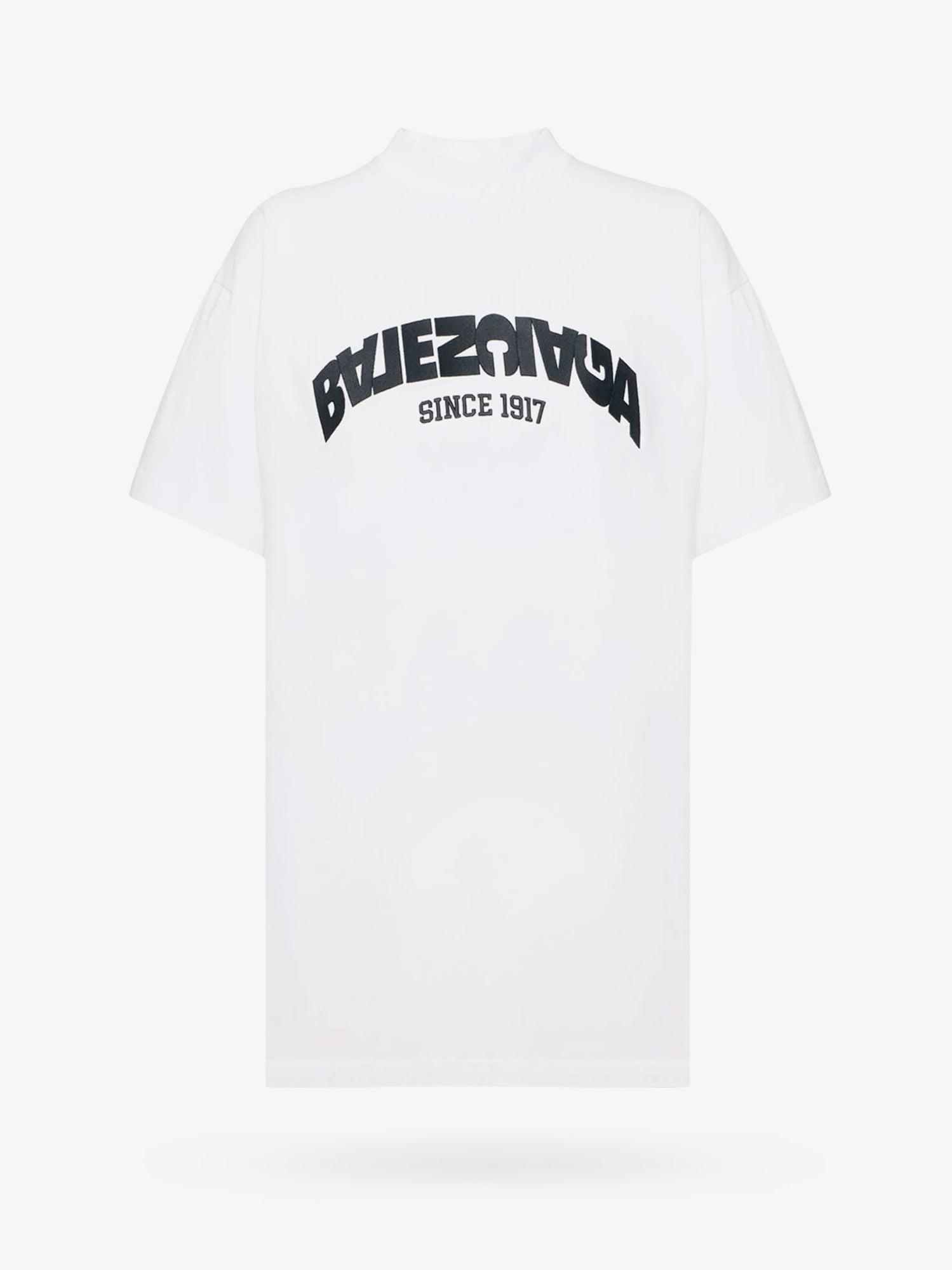 Balenciaga Maison logo-print Cotton T-shirt - Farfetch