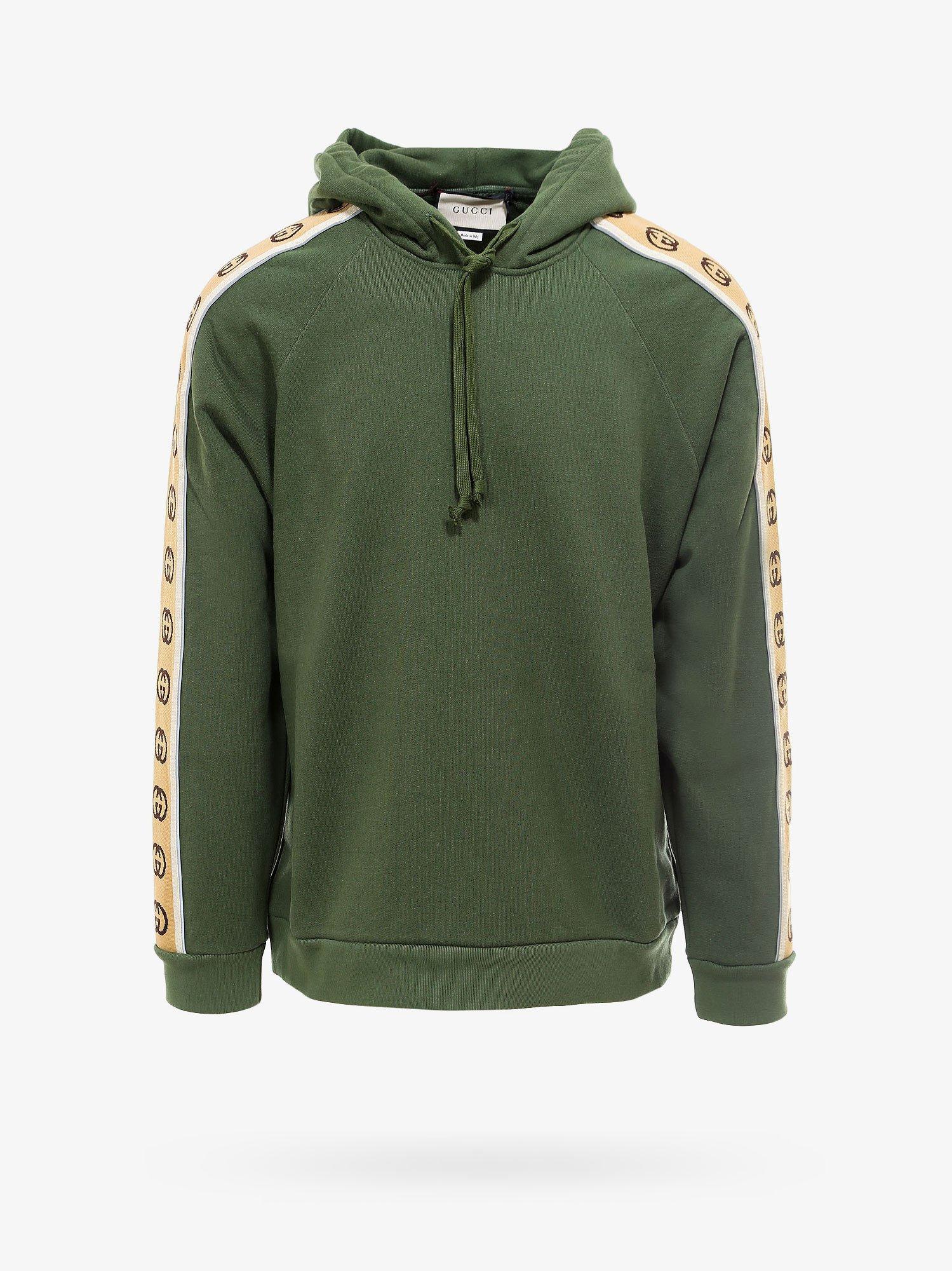 Gucci Cotton Sweatshirt in Green for Men - Lyst