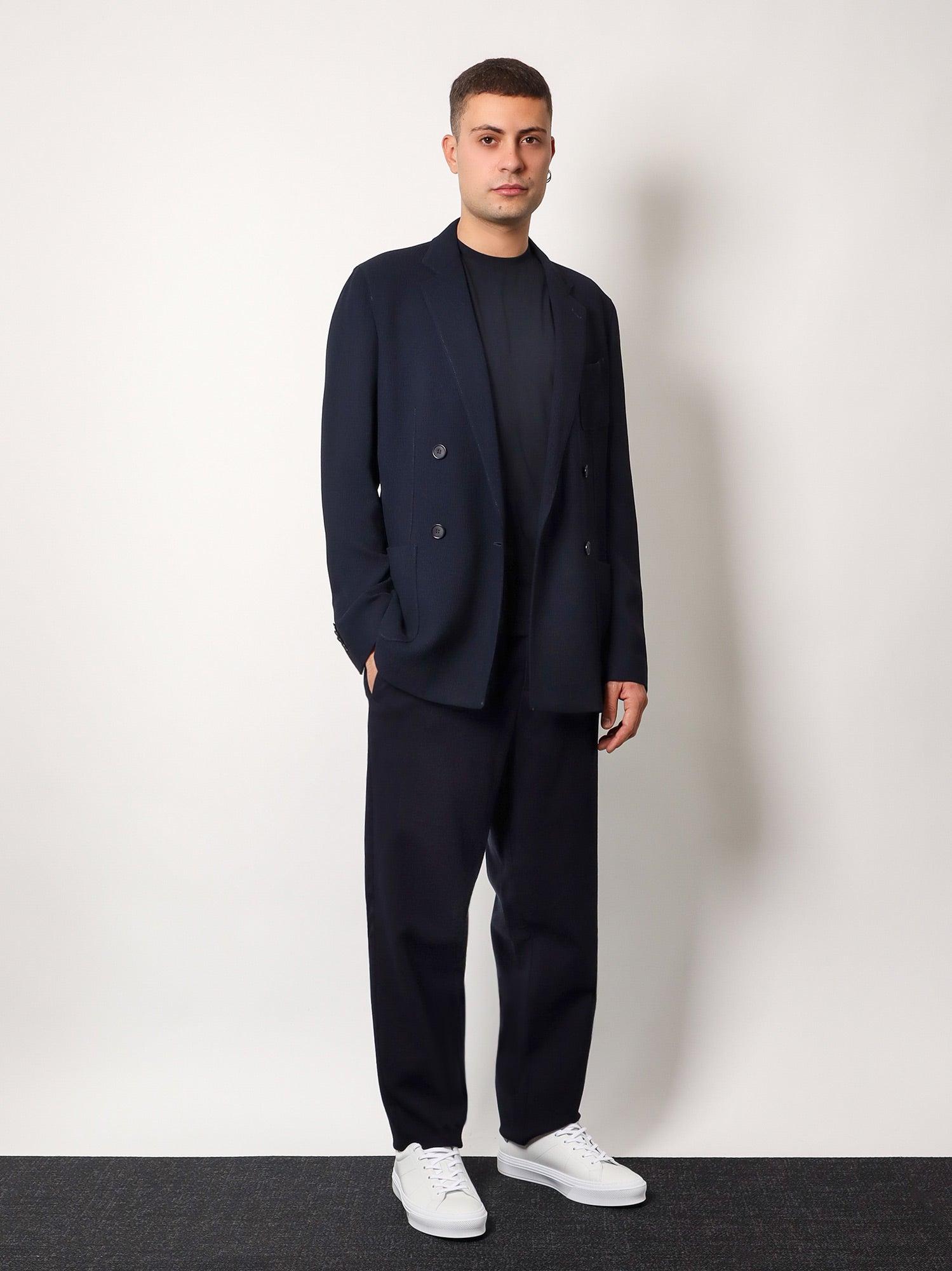 Tシャツ・カットソー GIORGIO ARMANI Icon stretch viscose t-shirt Blu undefined