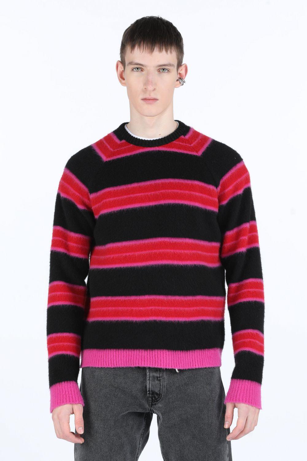 N°21 Striped Mohair Sweater in Red for Men | Lyst UK