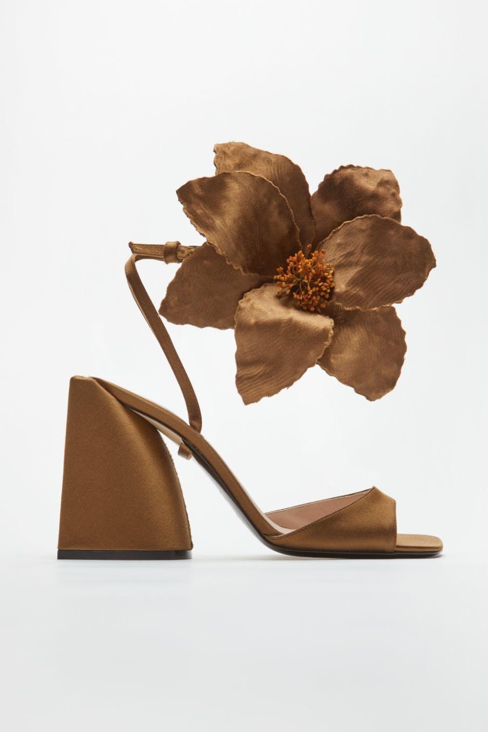 Flower online embellished heels