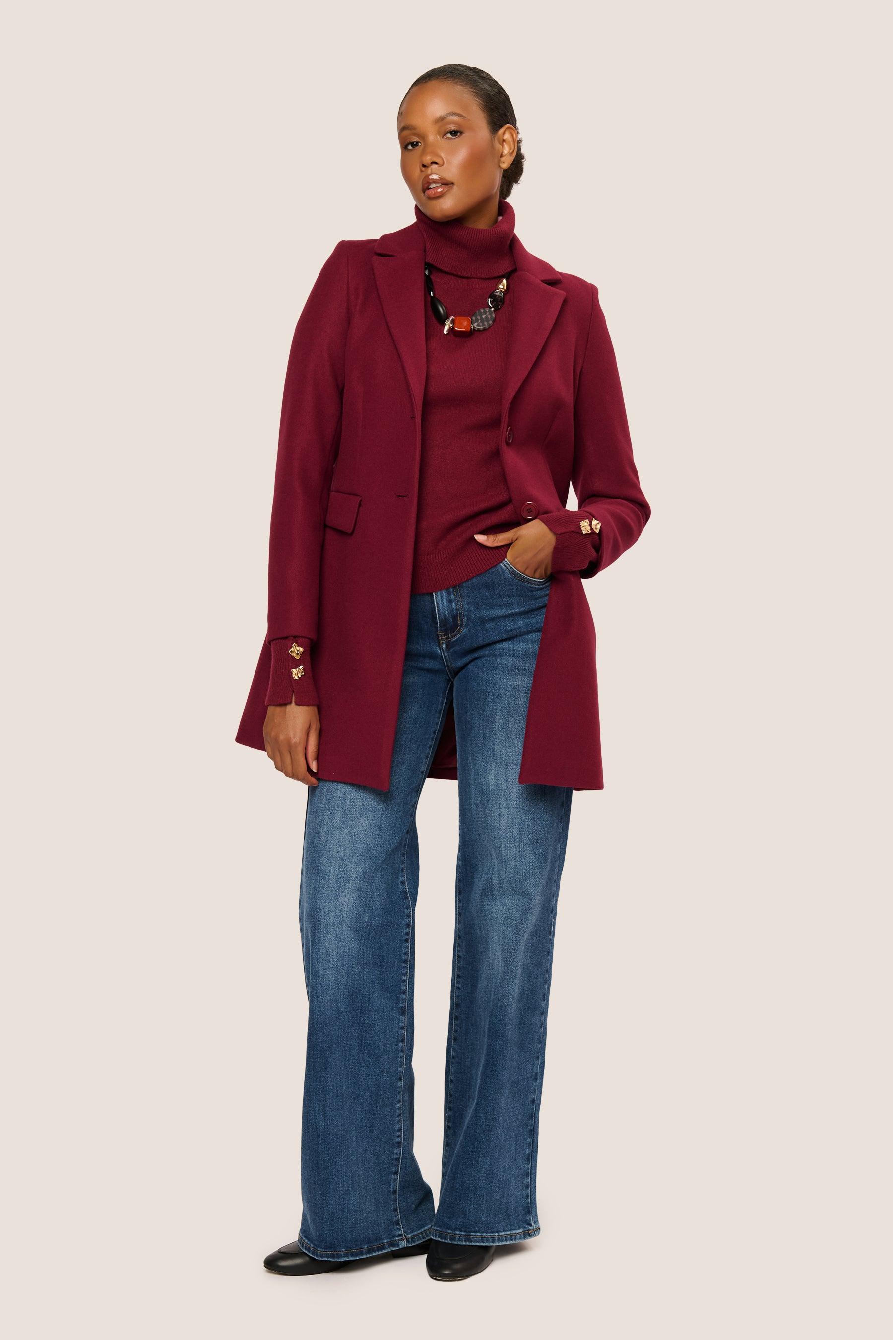 Cappotto Corto Nuna Lie Cappotto Rosso Cappotto Rosso Nuna Lie