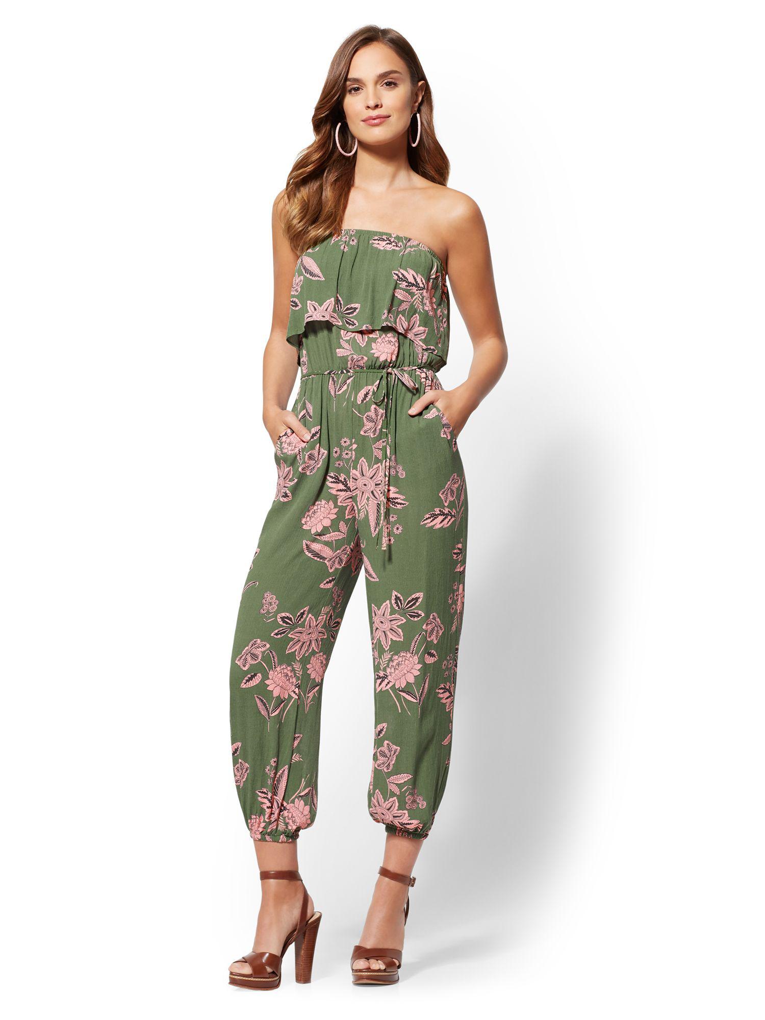 tall strapless jumpsuit