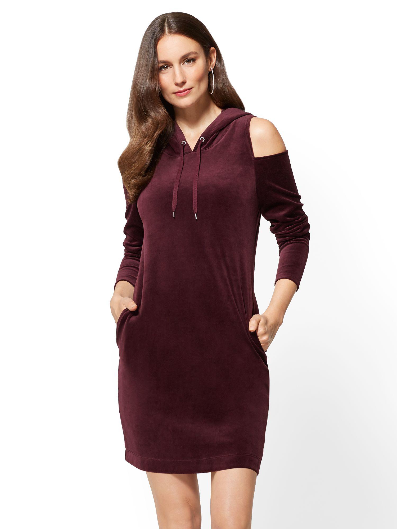 velour shift dress