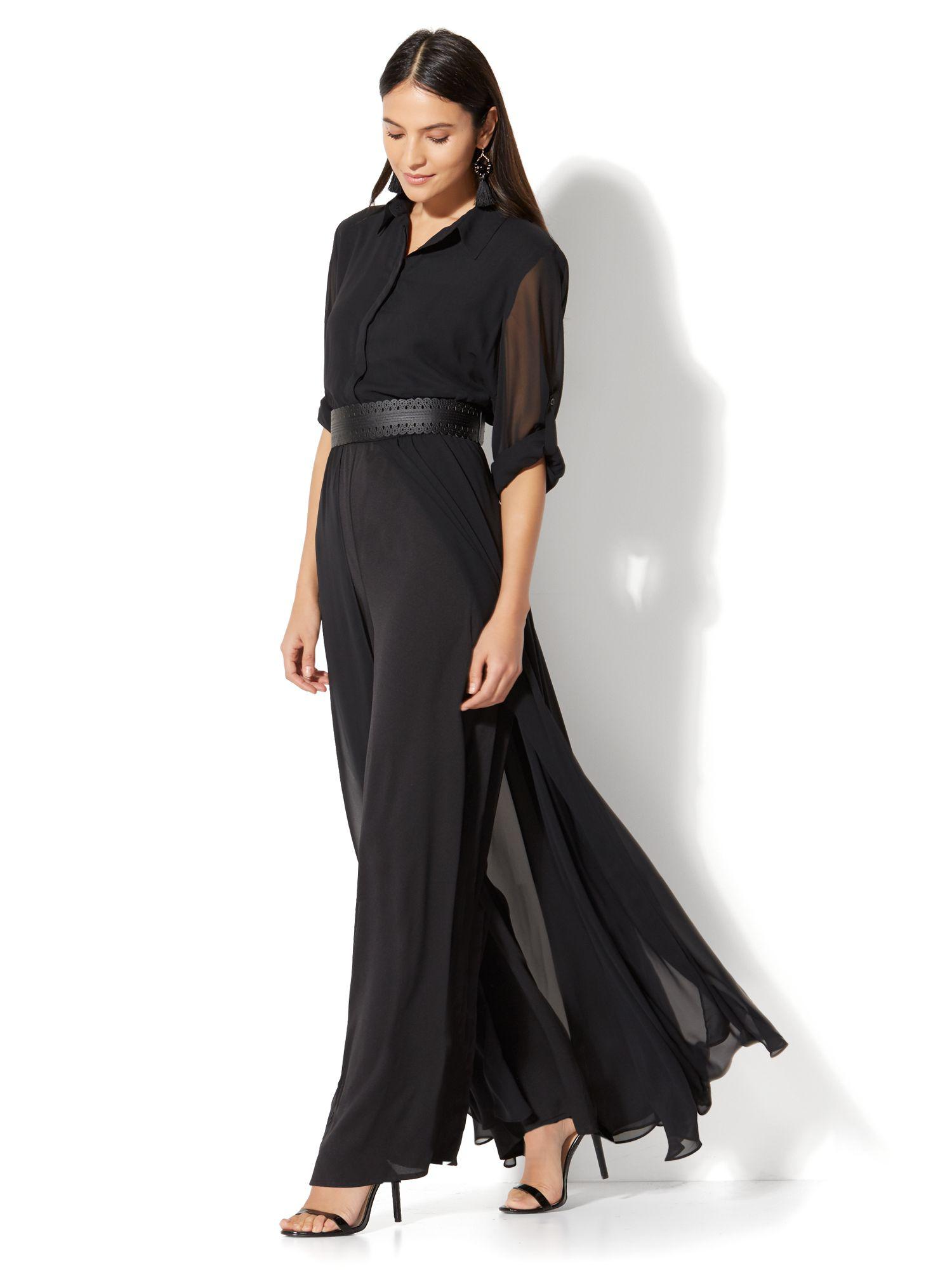 black full sleeve jumpsuit