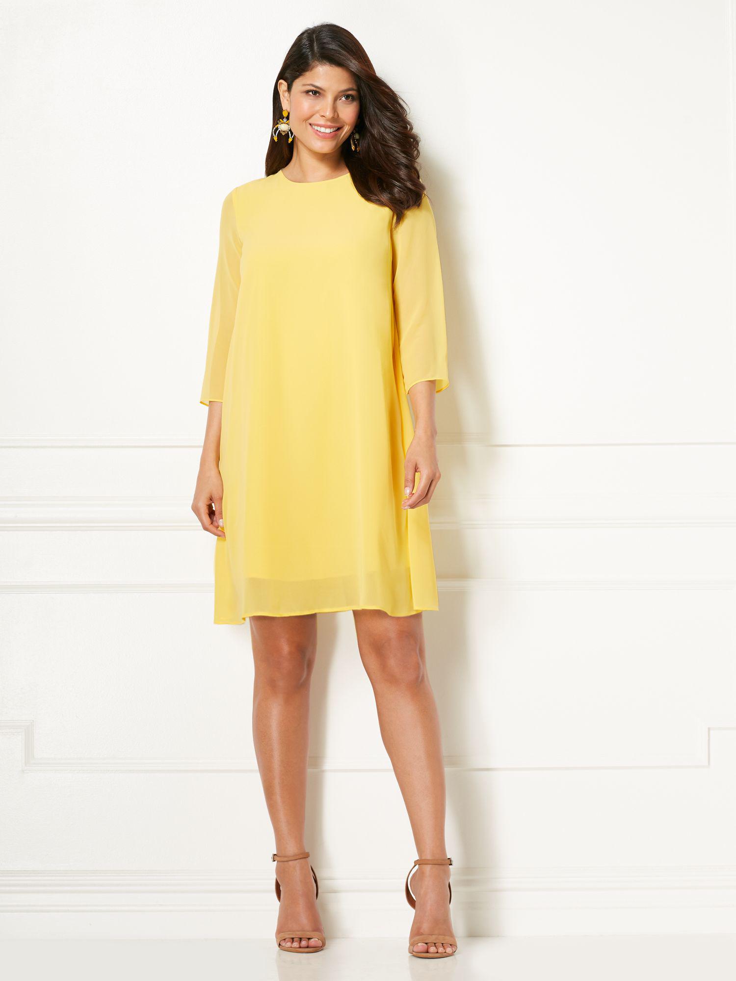 eva mendes yellow dress