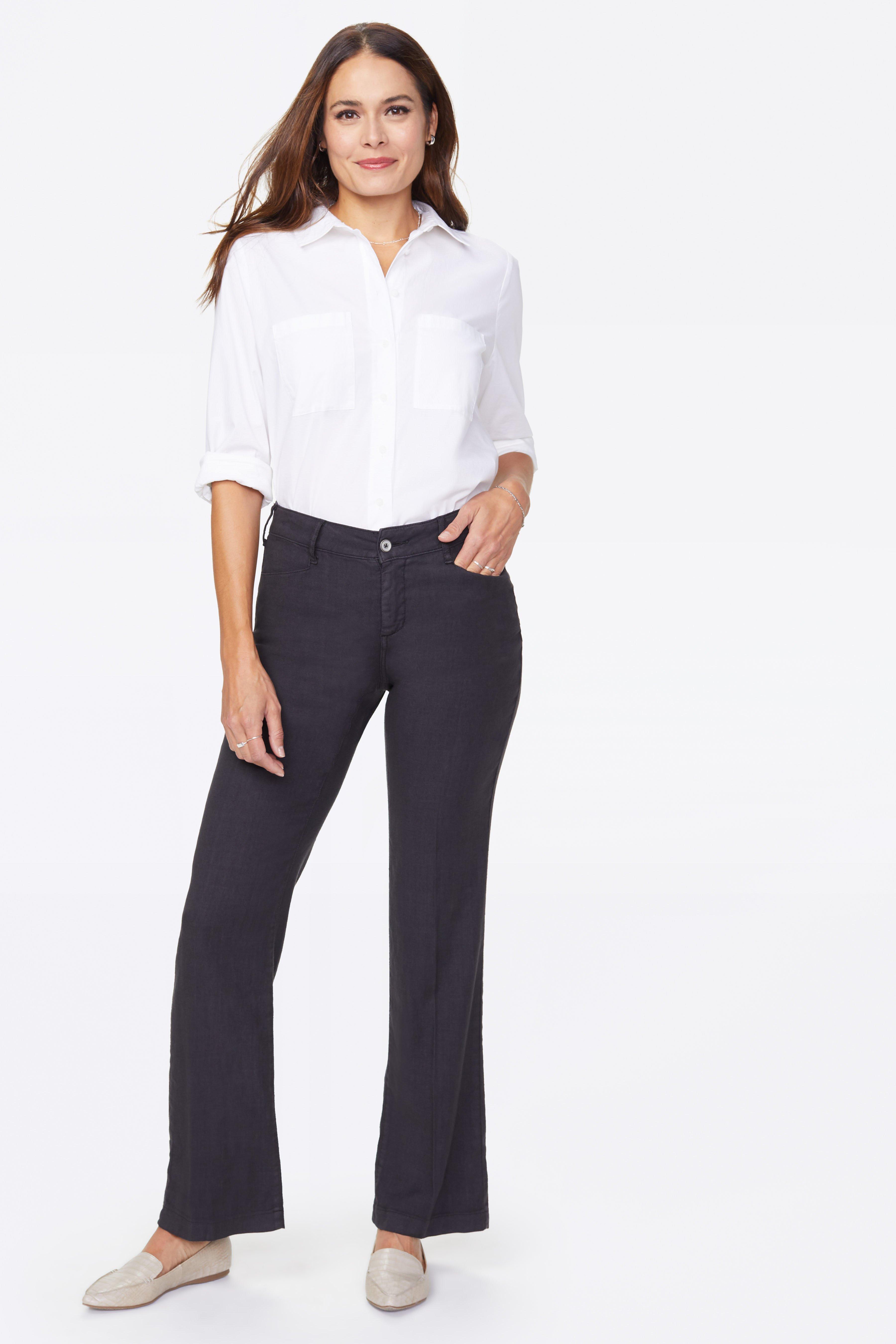 nydj trouser linen pants