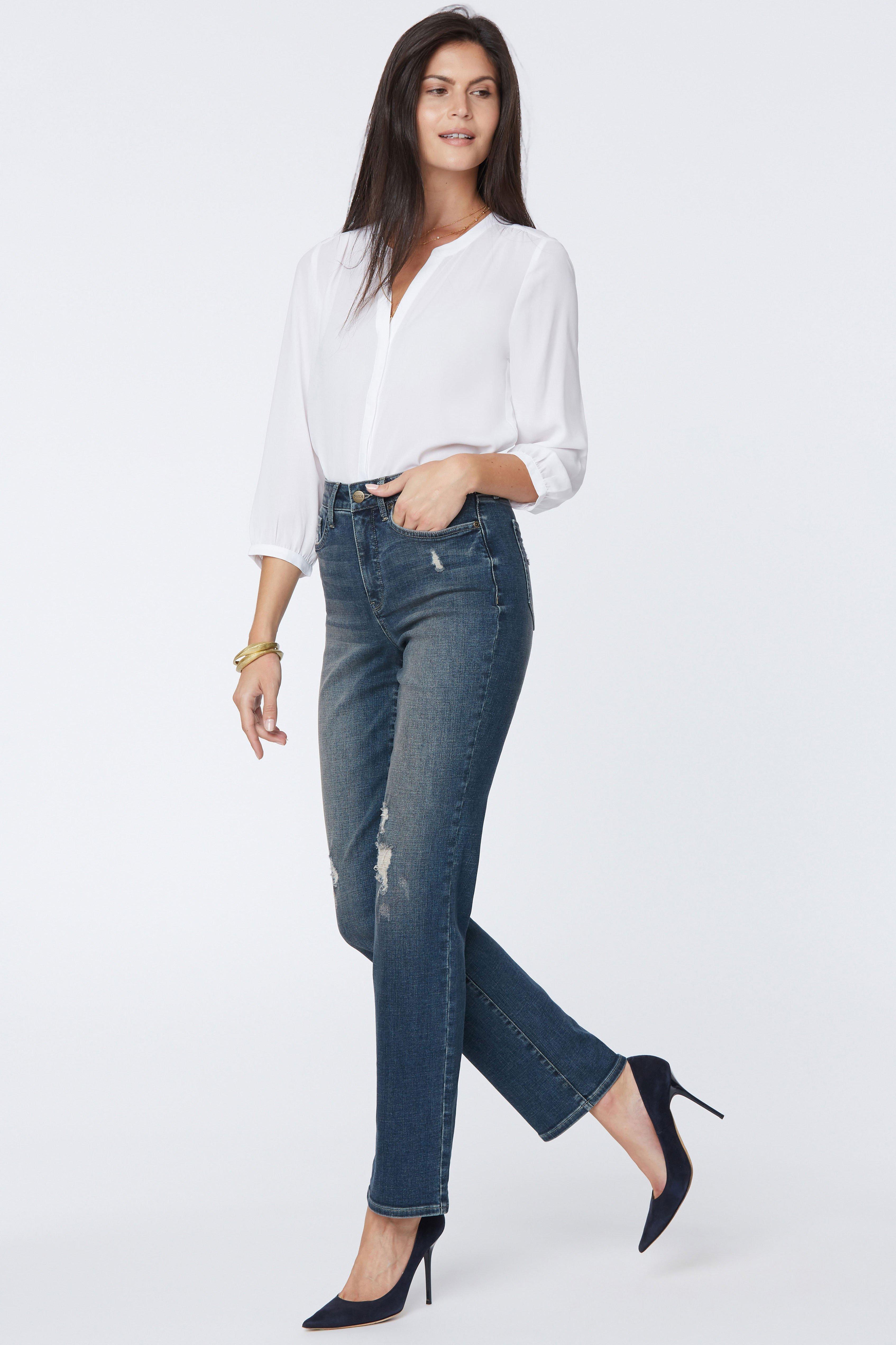 NYDJ Denim Relaxed Straight Jeans In Vitality in Blue - Lyst