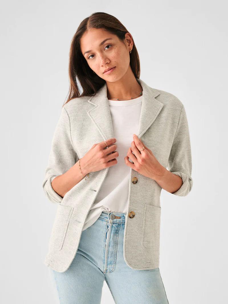 Faherty Inlet Blazer in Gray Lyst