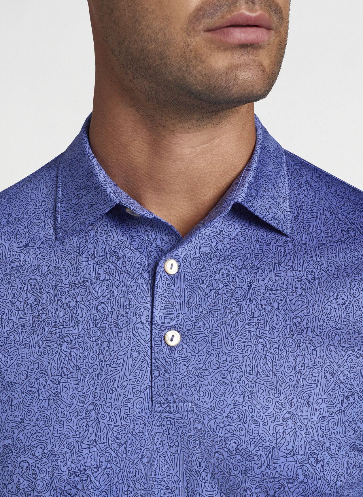Peter Millar Synthetic Ragtime Performance Jersey Polo in Blue Batik (Blue)  for Men | Lyst