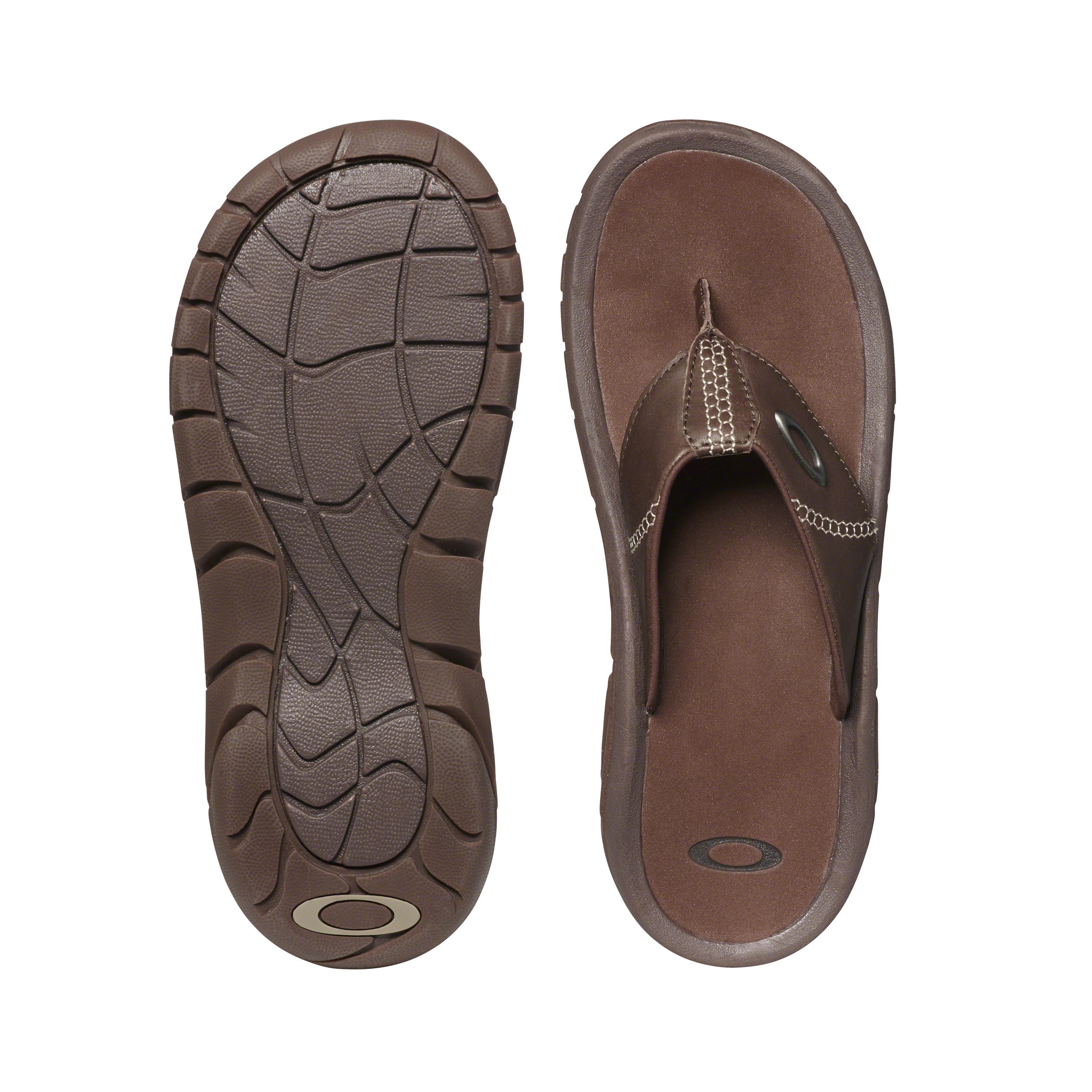 oakley leather flip flops