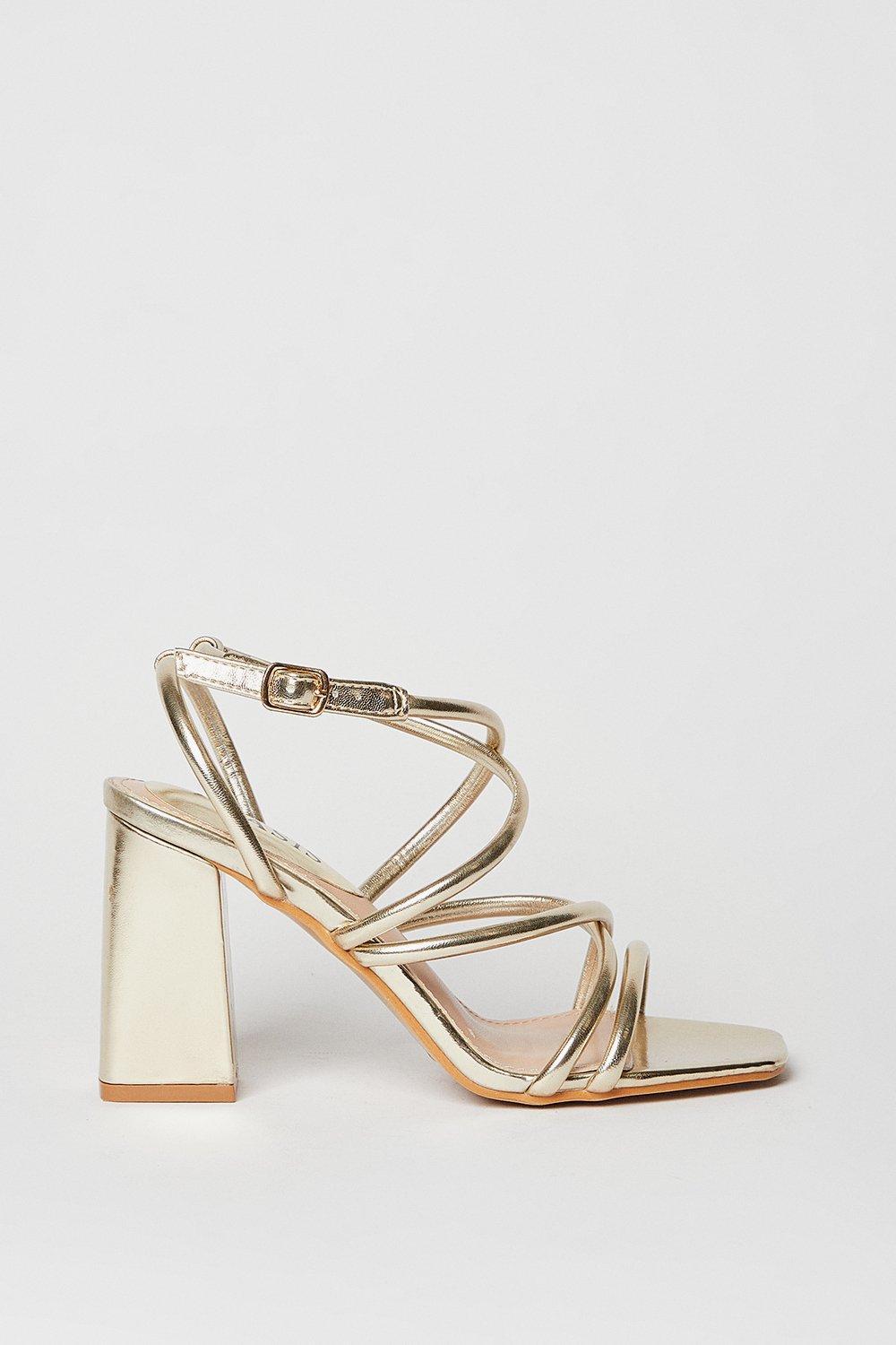 Molly Strappy Block Heeled Sandals