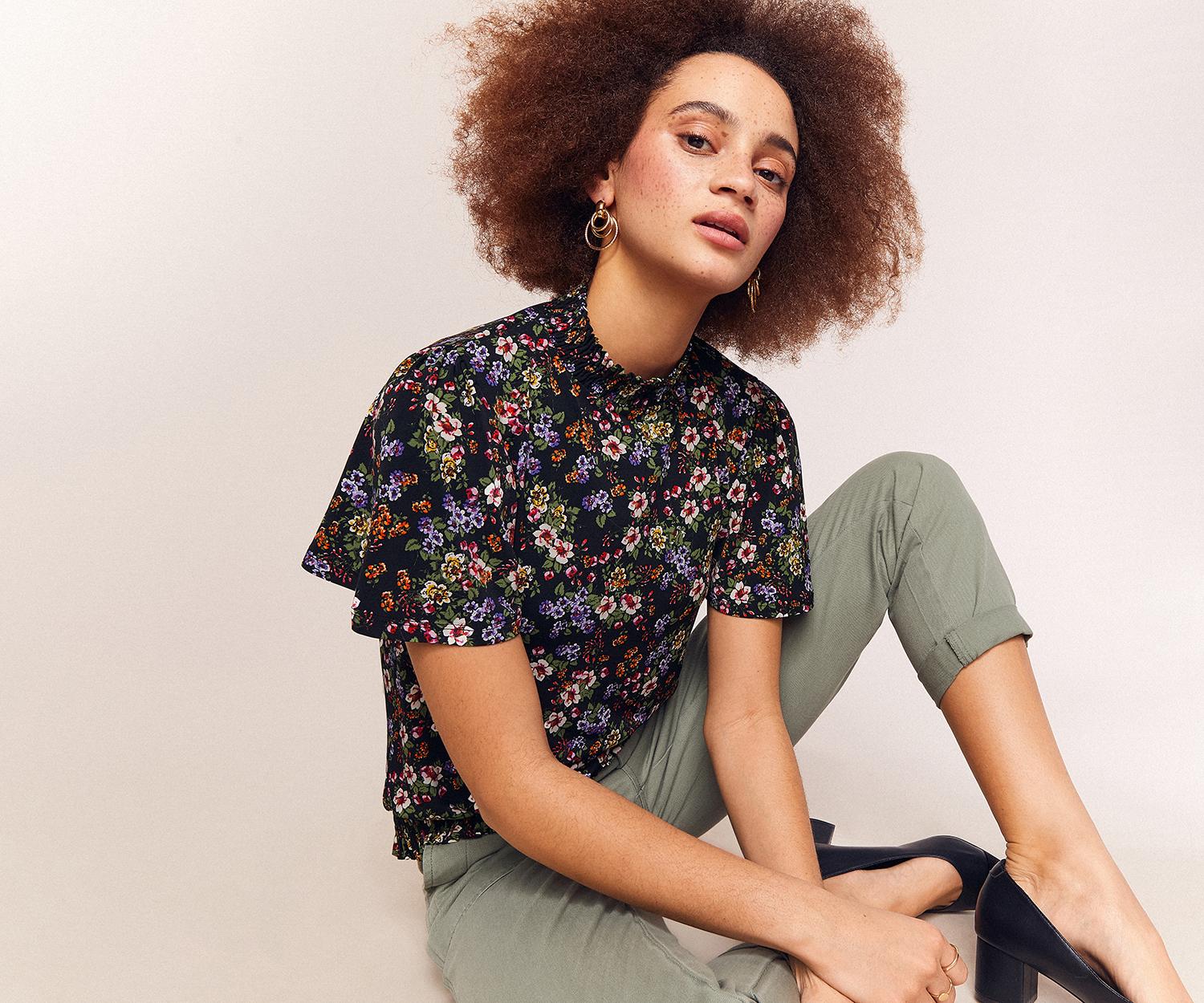 oasis crushed ditsy floral dress