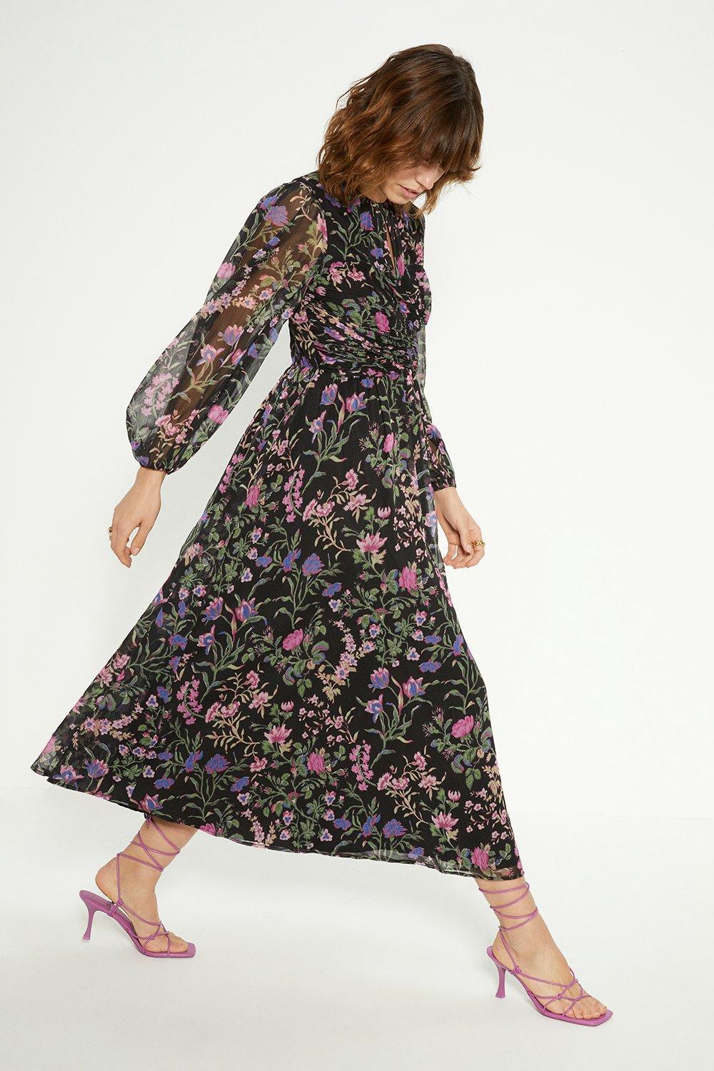 Oasis floral dress clearance sale