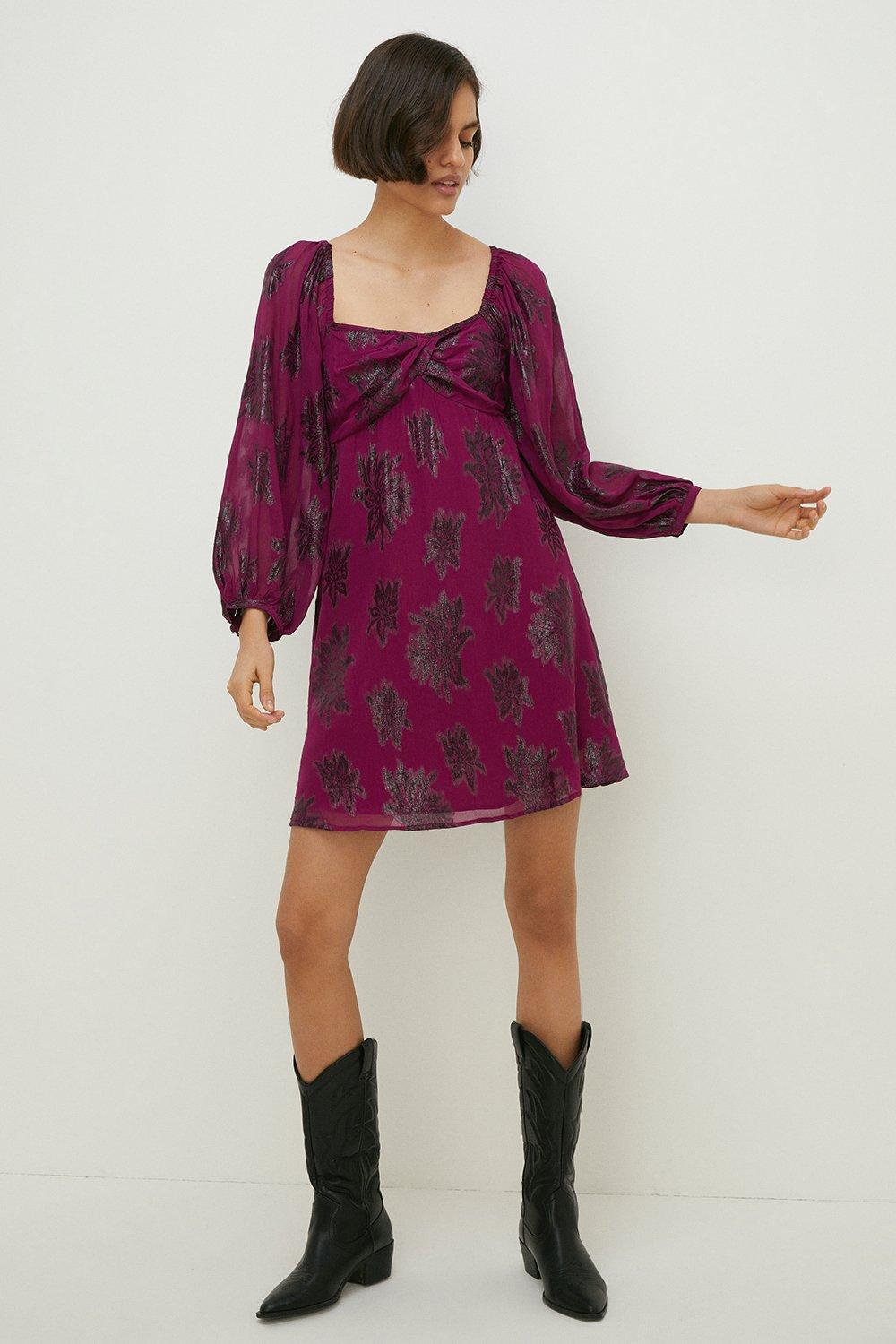 Oasis garden chiffon clearance dress