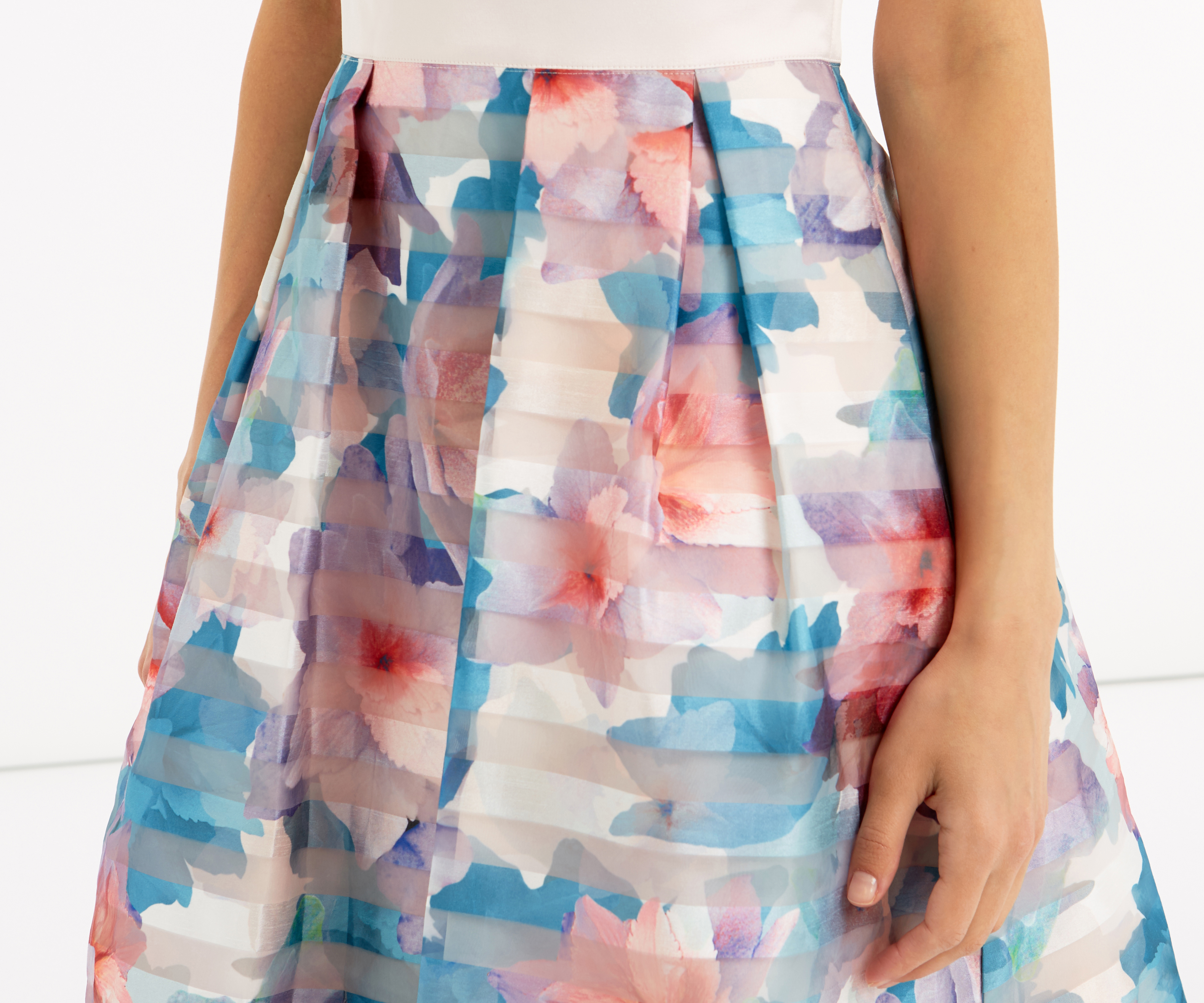 oasis organza midi dress