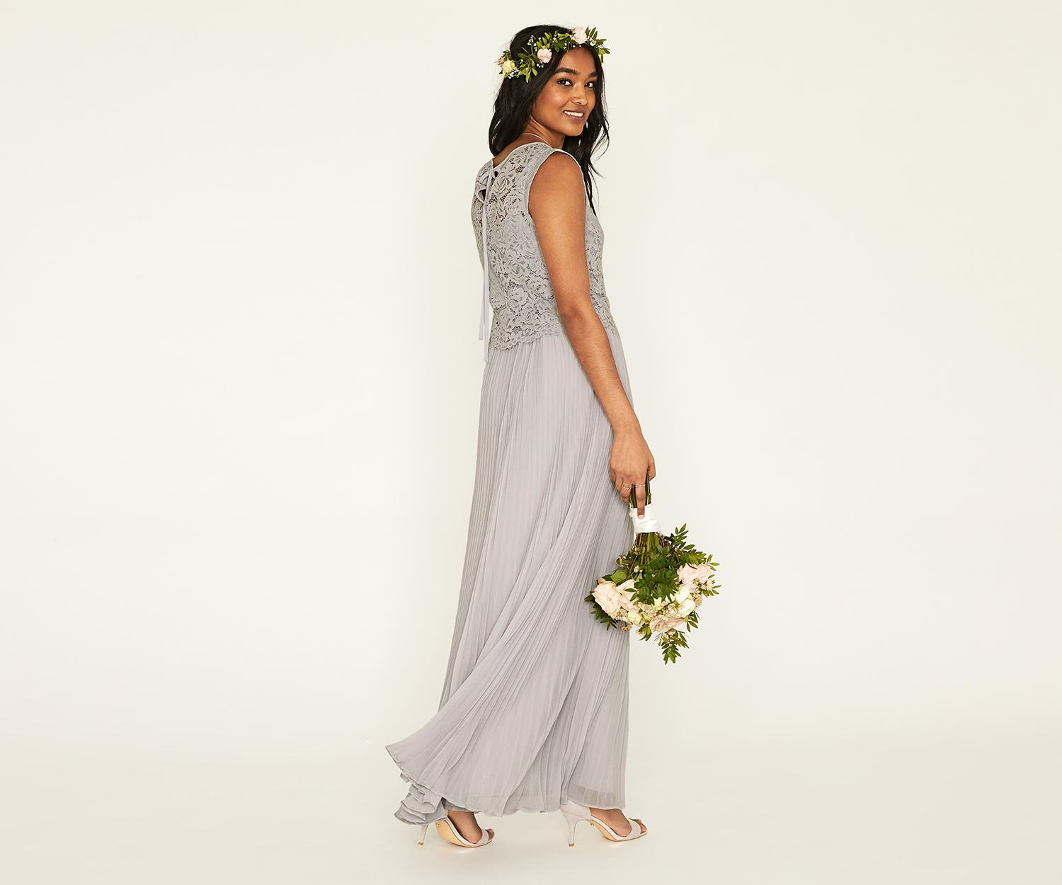 oasis grey lace dress