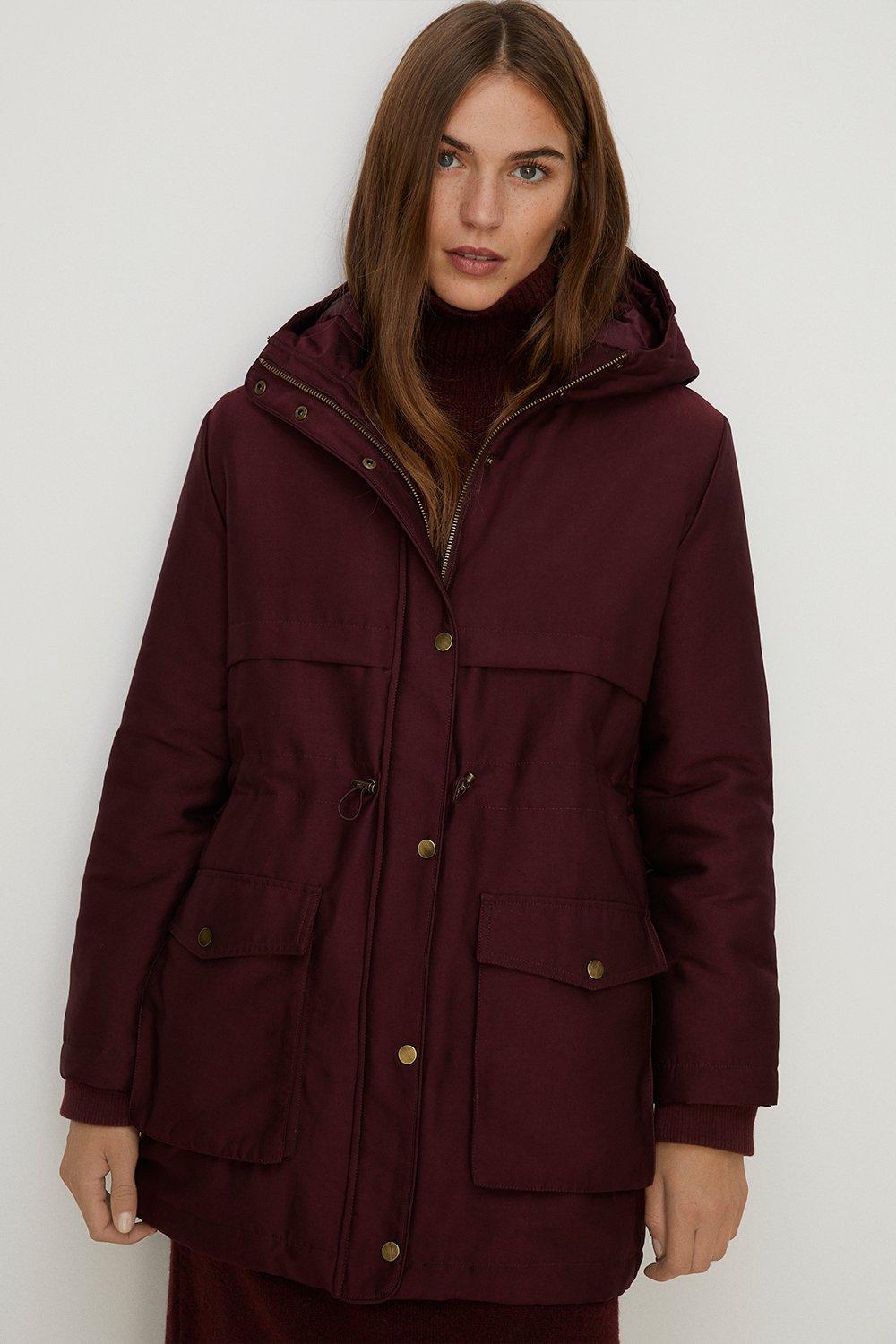 Midi parka coat store