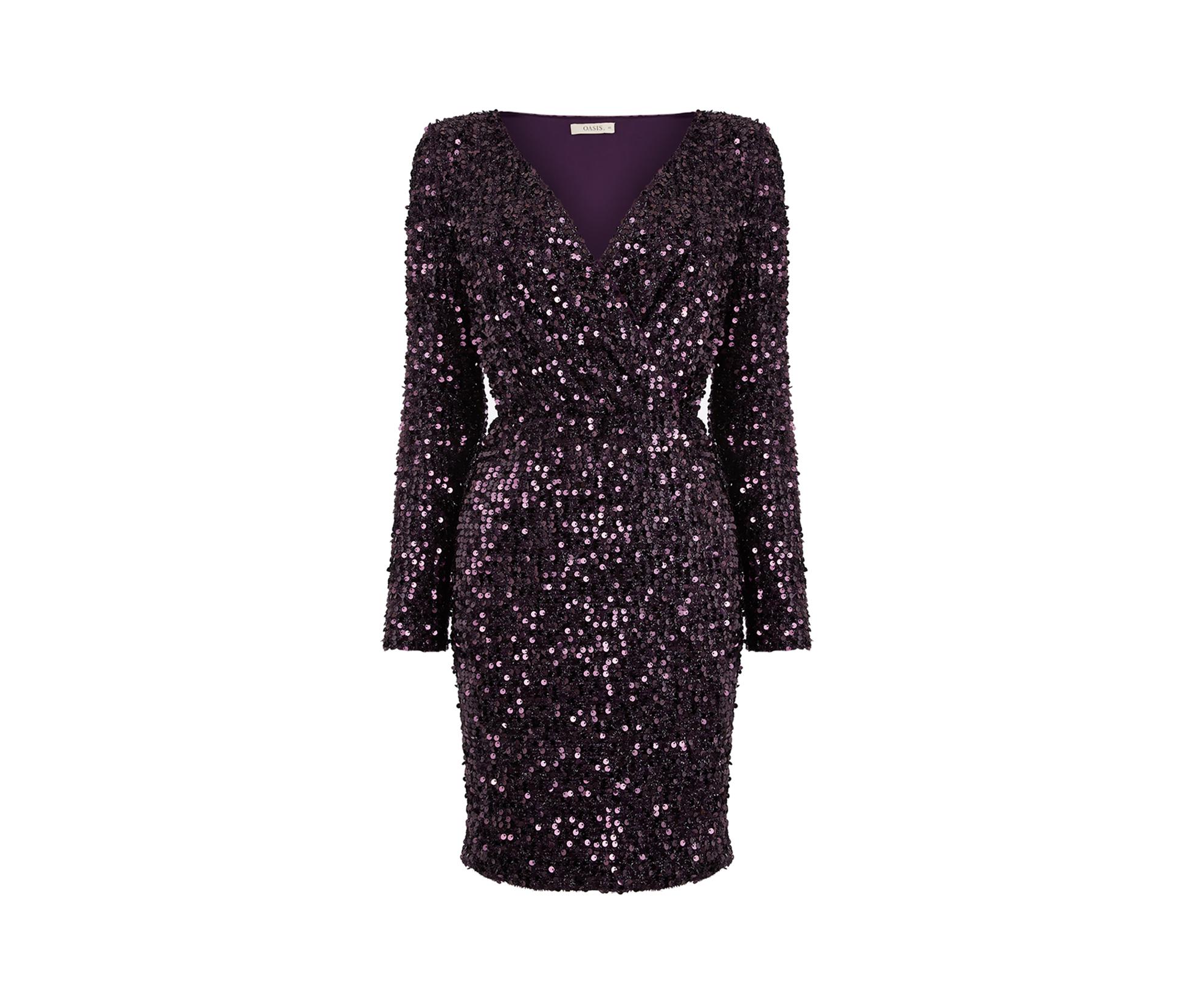 oasis tinsel dress