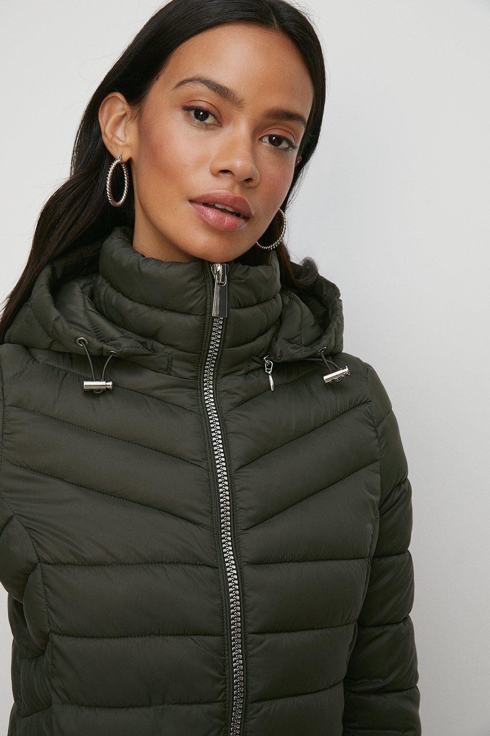 Oasis padded zip up jacket sale