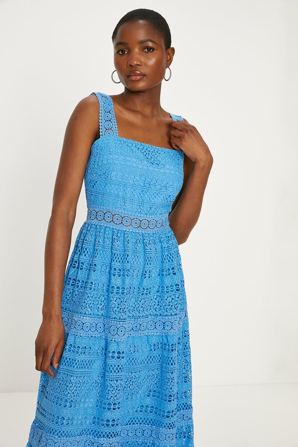 Oasis tiered top midi dress